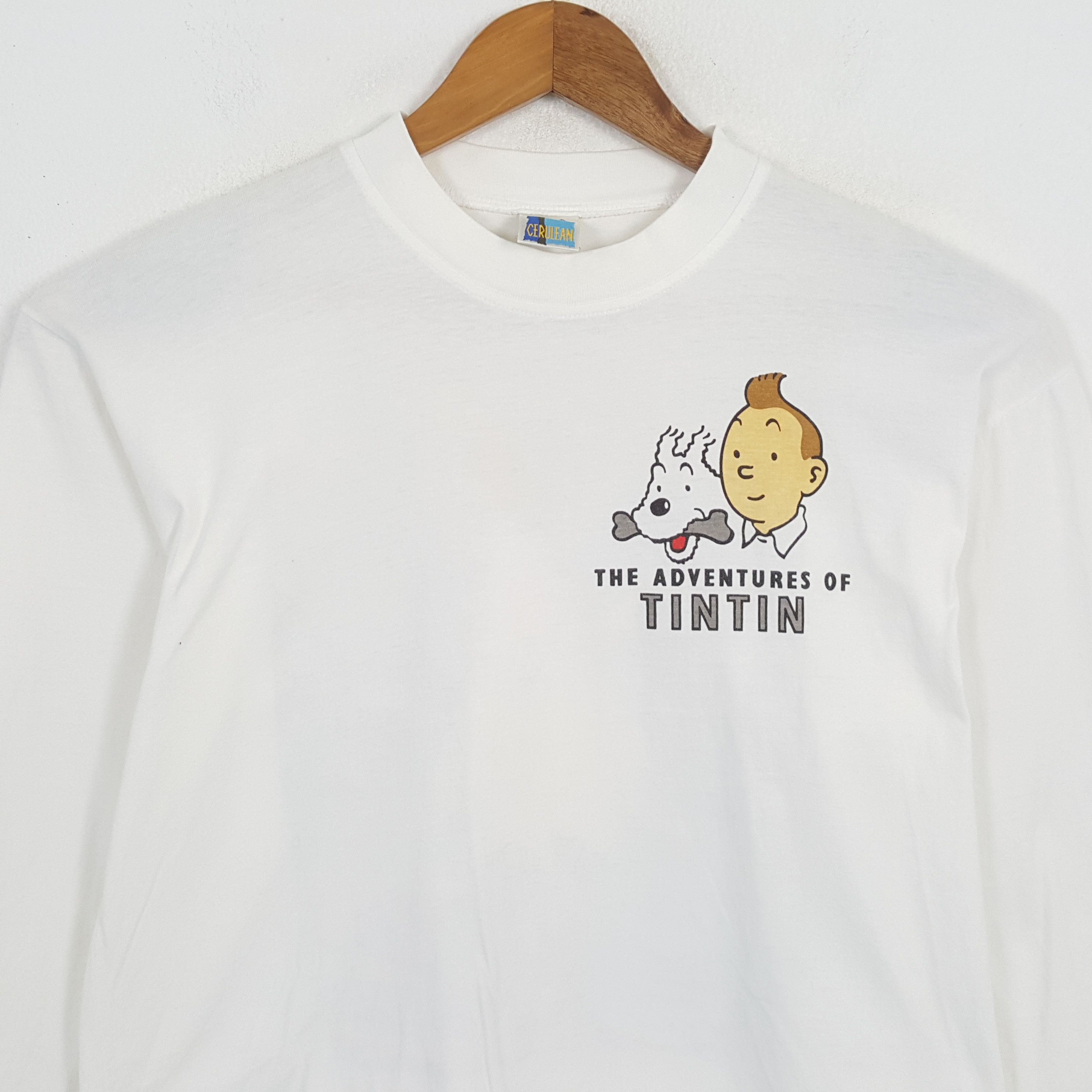 Vintage Vintage TINTIN IN THE CONGO American Cartoon Movie T-Shirts Size US L / EU 52-54 / 3 - 4 Thumbnail