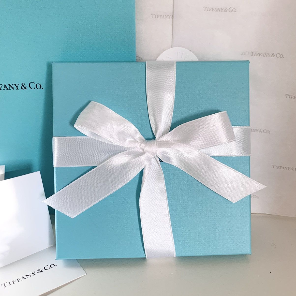 Tiffany & Co. Tiffany & Co. Gift Set Box Bag Ribbon Card Full Set Large Size ONE SIZE - 14 Thumbnail
