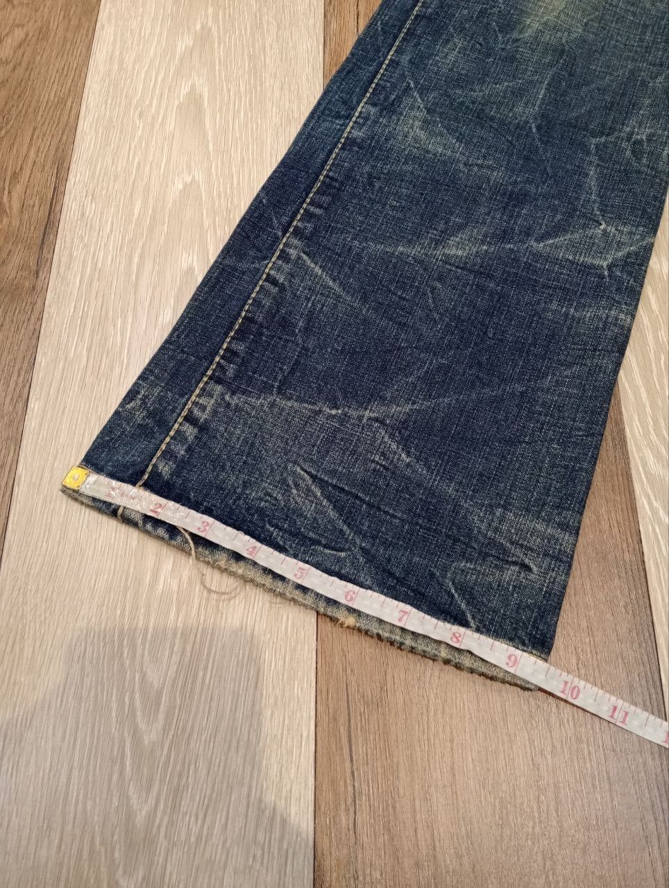 If Six Was Nine OZZ FIRST PINBALL BLUE DISTRESSED FLARED PANTS Size US 32 / EU 48 - 17 Thumbnail