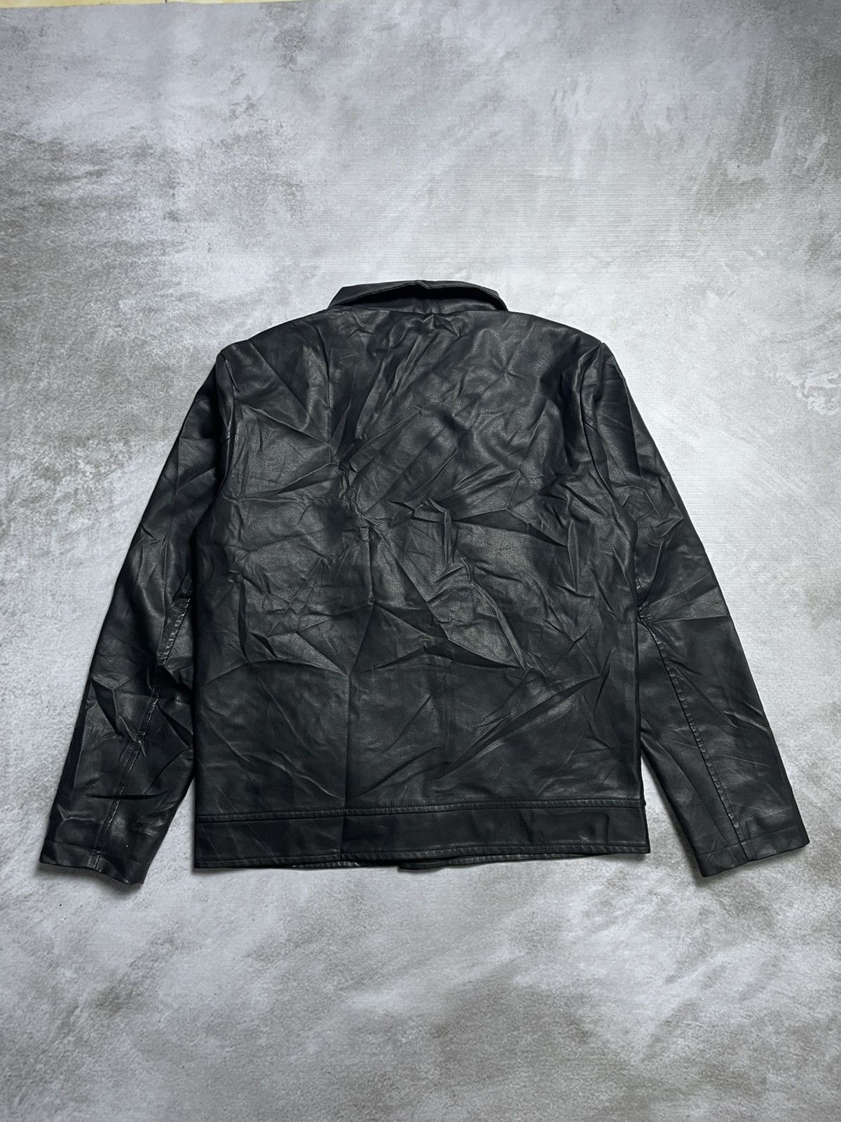 If Six Was Nine × Shein 2000’s Shein - Asymmetrical Leather Biker Jacket Size US L / EU 52-54 / 3 - 10 Thumbnail