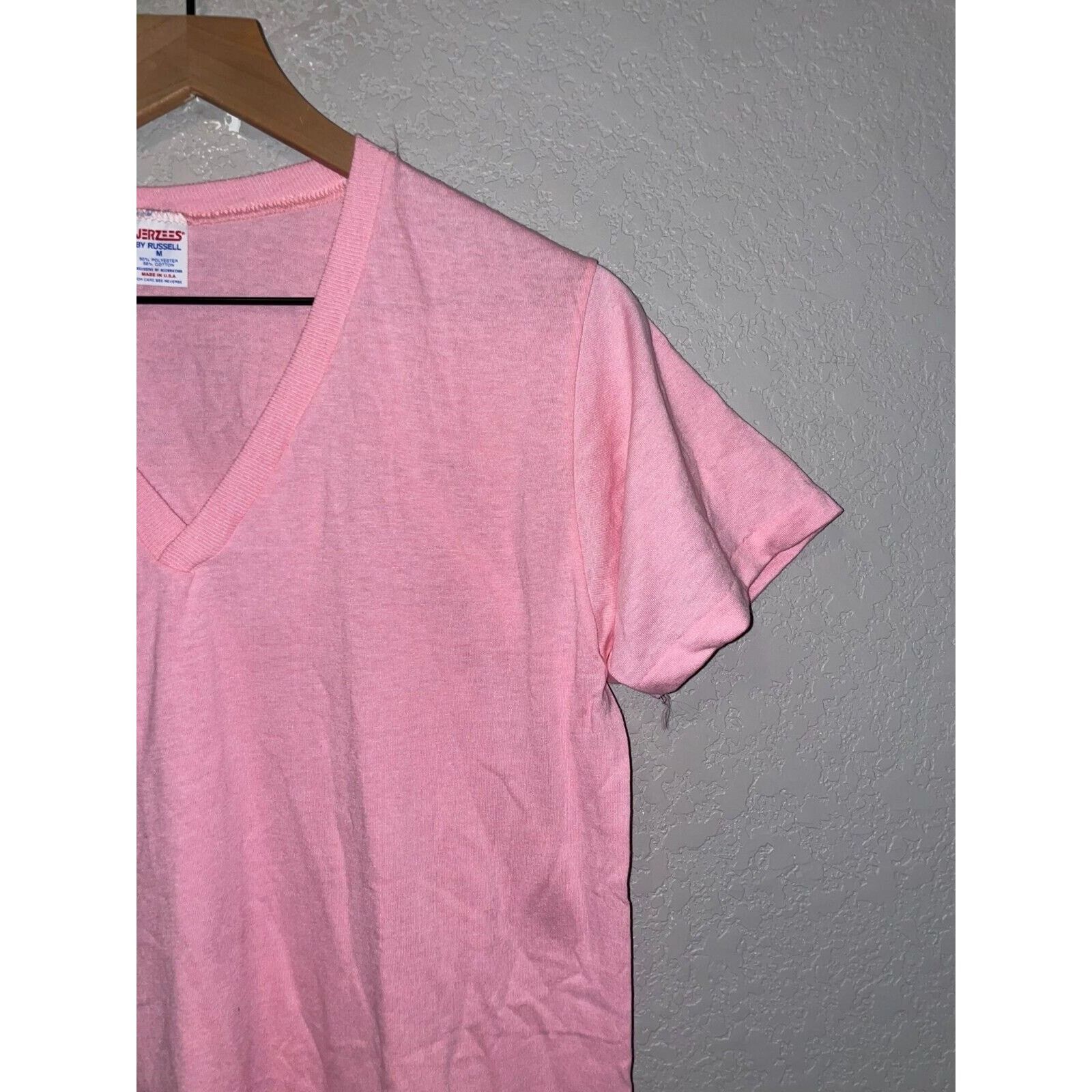 Jerzees 1980s Women's Jerzees Pink Sleeper Sleep Shirt 80s Women OS Size L / US 10 / IT 46 - 3 Thumbnail