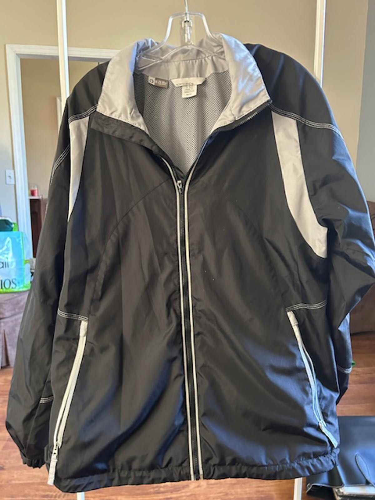 North End North End Men's Black and Gray Windbreaker Jacket Medium Size US M / EU 48-50 / 2 - 1 Thumbnail