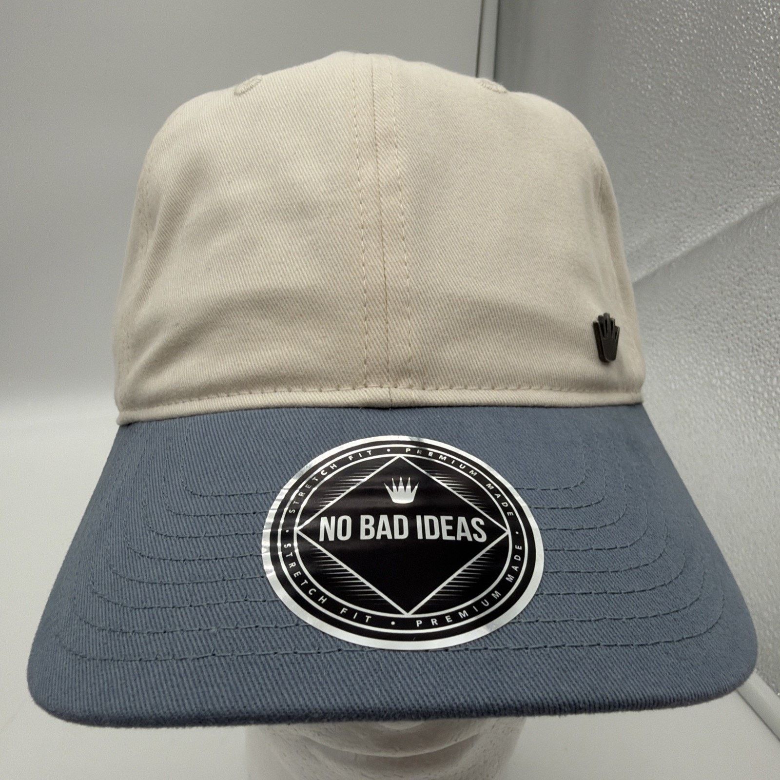 Other NO BAD IDEAS Two Tone Unisex Ivory Blue Adjustable NWT Cap Size ONE SIZE - 2 Thumbnail