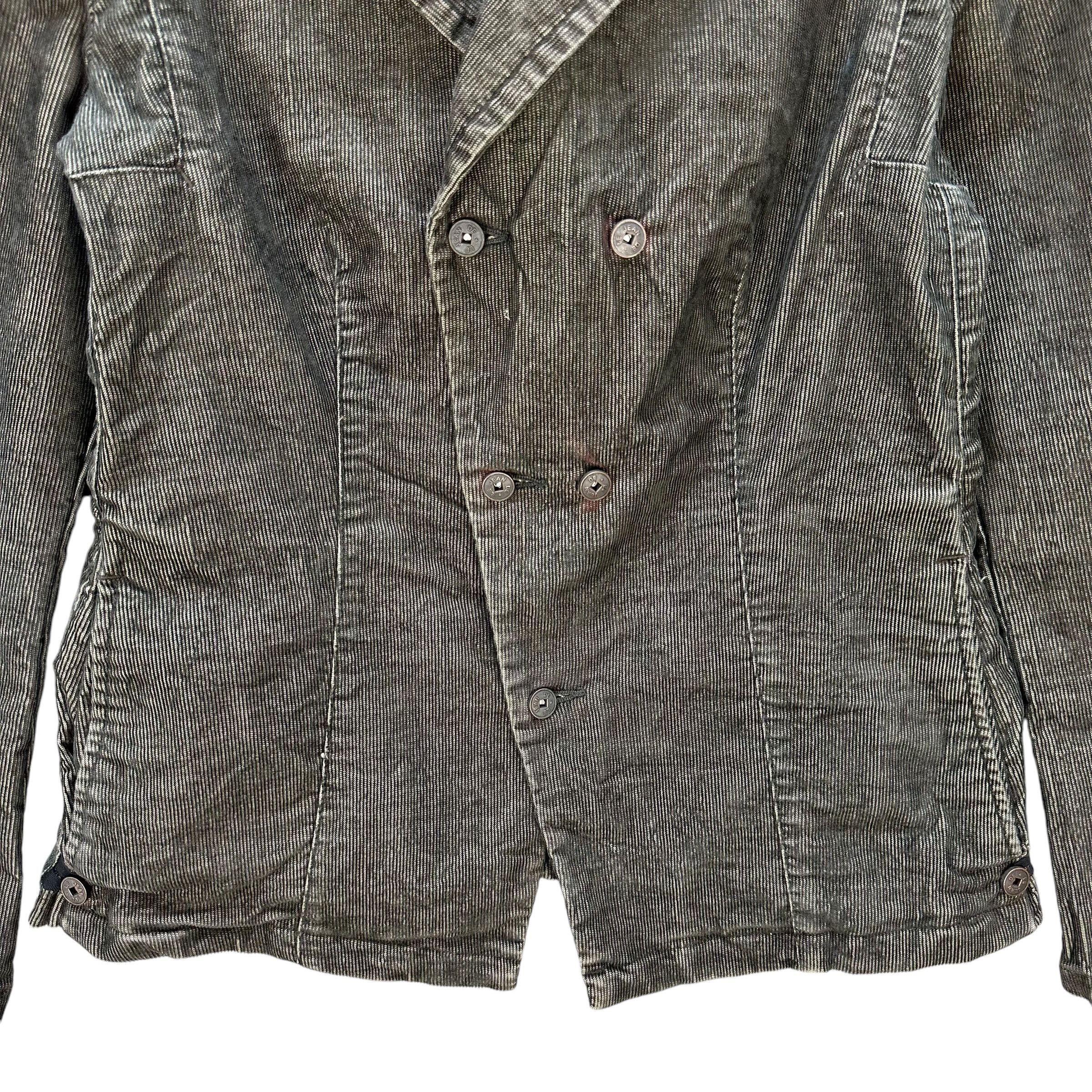 Marithe + Francois Girbaud Vintage MFG Double Breast Corduroy Jacket #A78-1897 Size M / US 6-8 / IT 42-44 - 3 Thumbnail