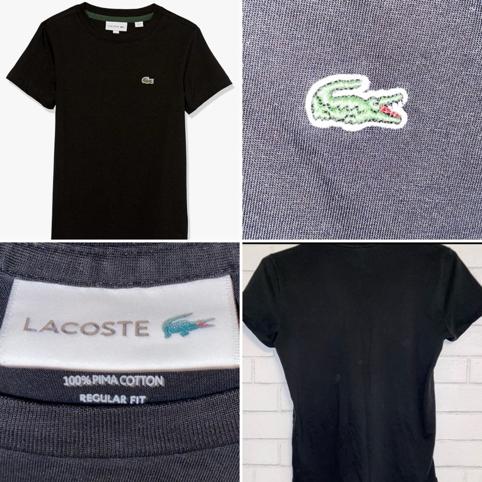 Lacoste Lacoste $60 Black Men's Pima Cotton T-Shirt Small EUC Size US S / EU 44-46 / 1 - 1 Thumbnail