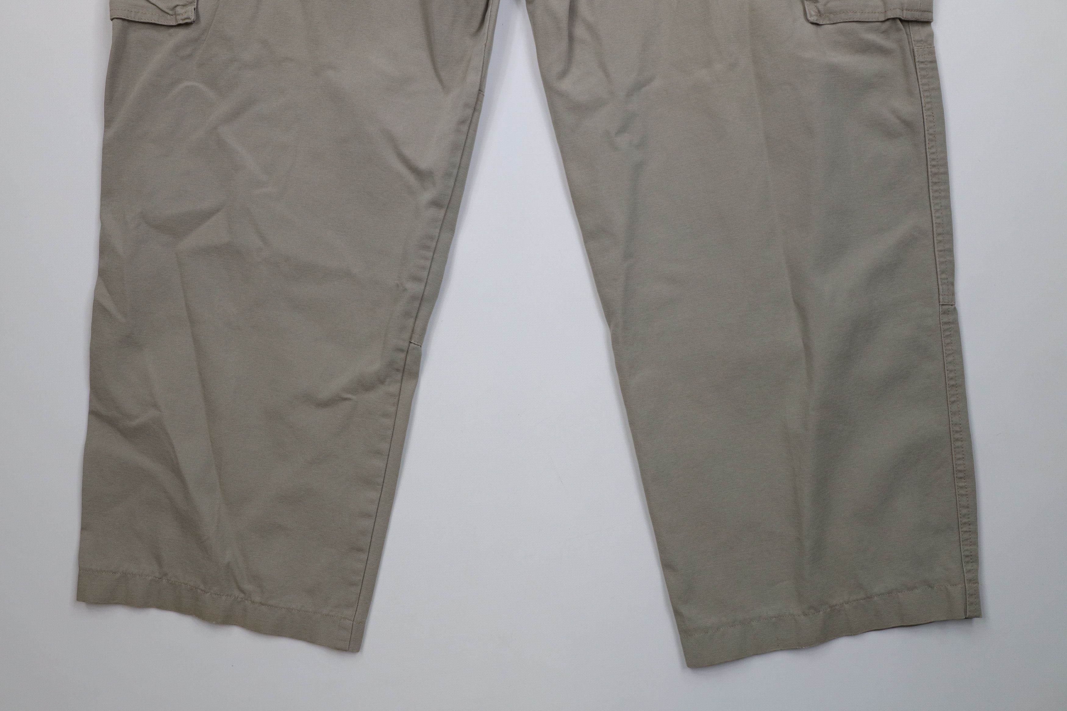 Cabelas Vintage Cabelas Double Knee Wide Leg Cargo Pants Beige Size US 42 / EU 58 - 12 Thumbnail