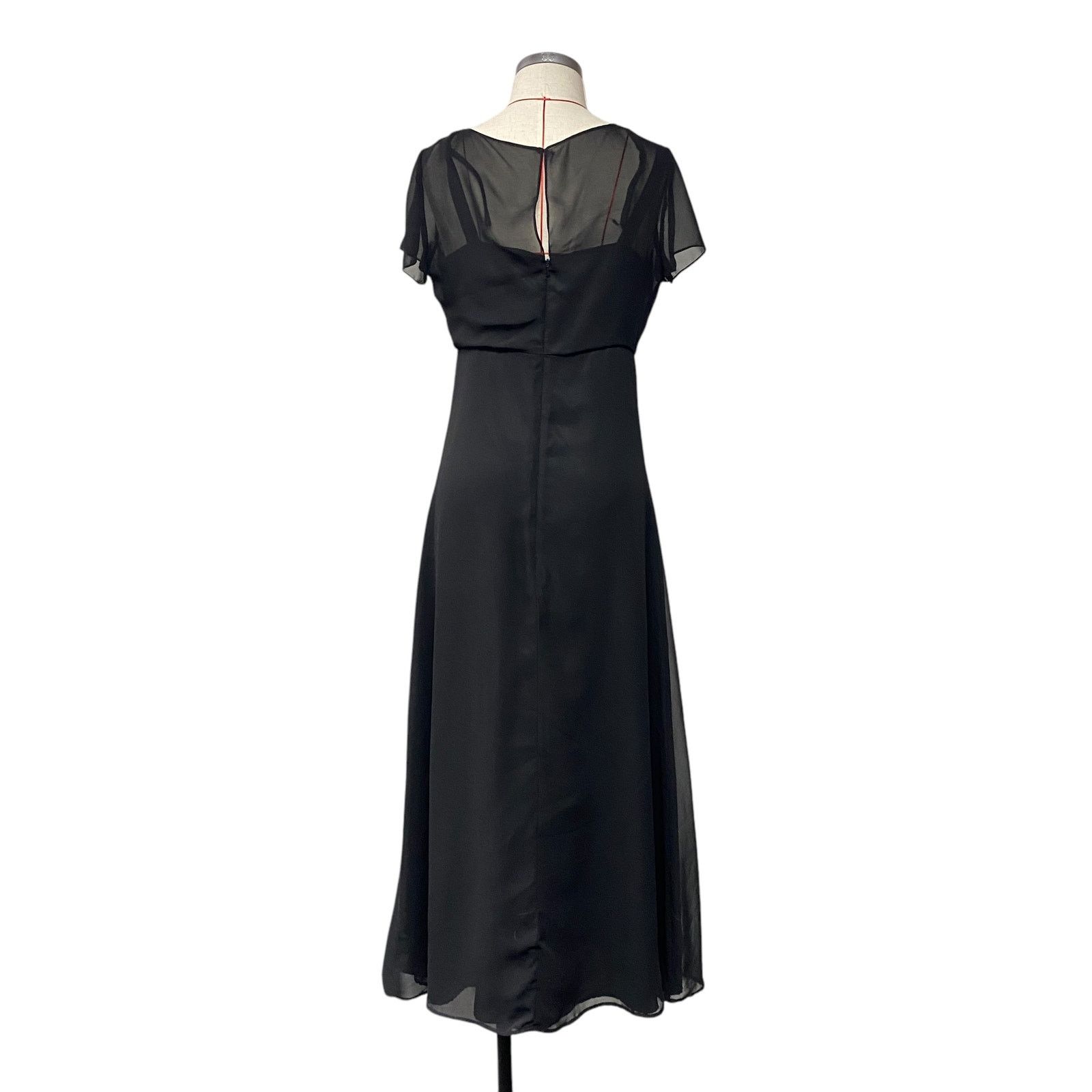 Keith Haring Stage Accents Womens Size 8 Black Short Sleeve Long Dress Size M / US 6-8 / IT 42-44 - 8 Thumbnail