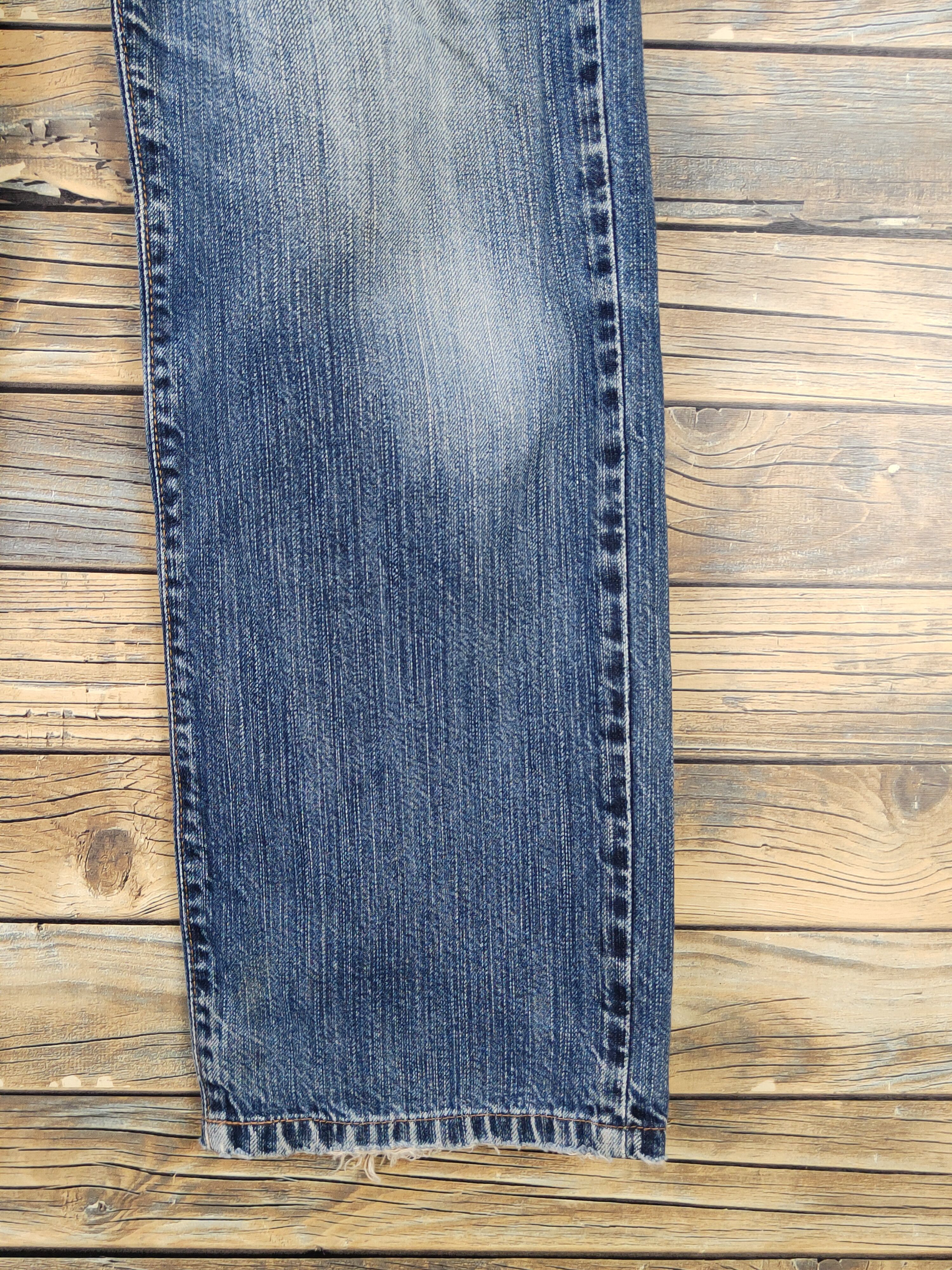 Edwin Edwin Dark Blue Distressed Ripped denim Jeans #W1799 Size US 30 / EU 46 - 6 Thumbnail