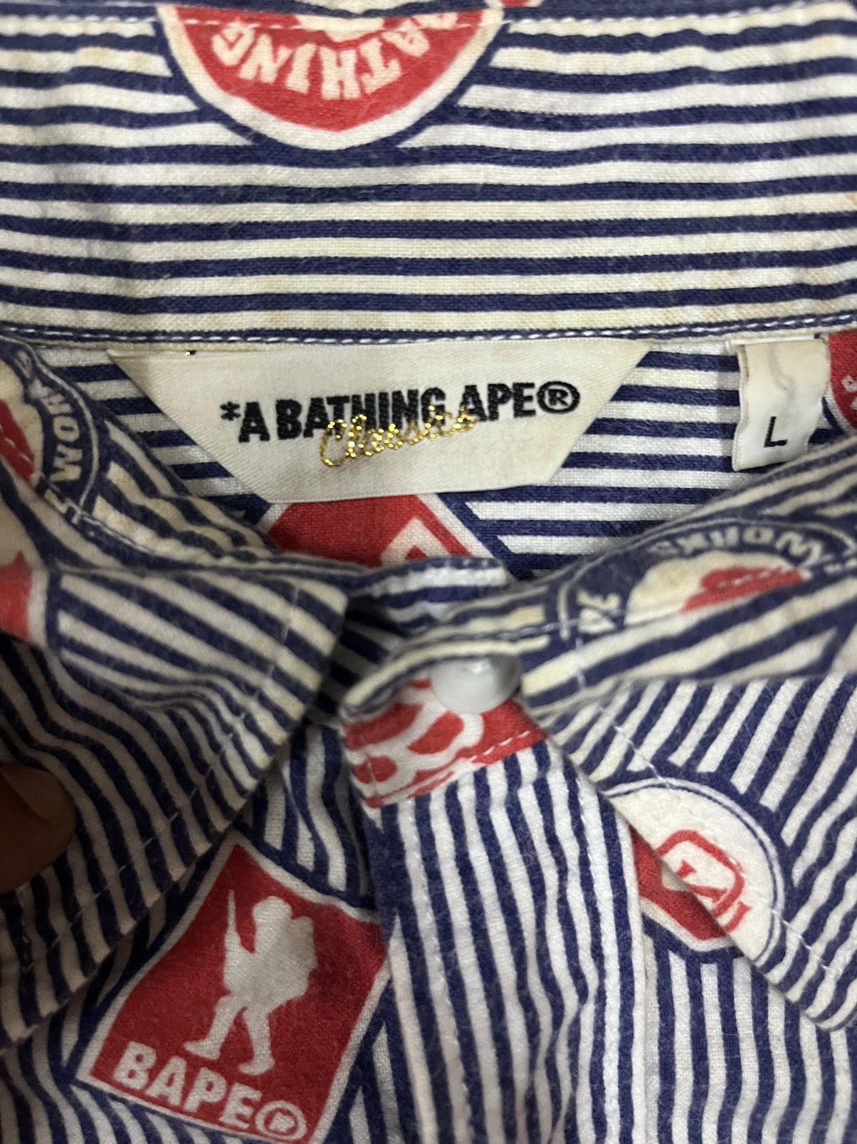 Bape A bathing ape shirts long sleeve size L Size US L / EU 52-54 / 3 - 11 Thumbnail