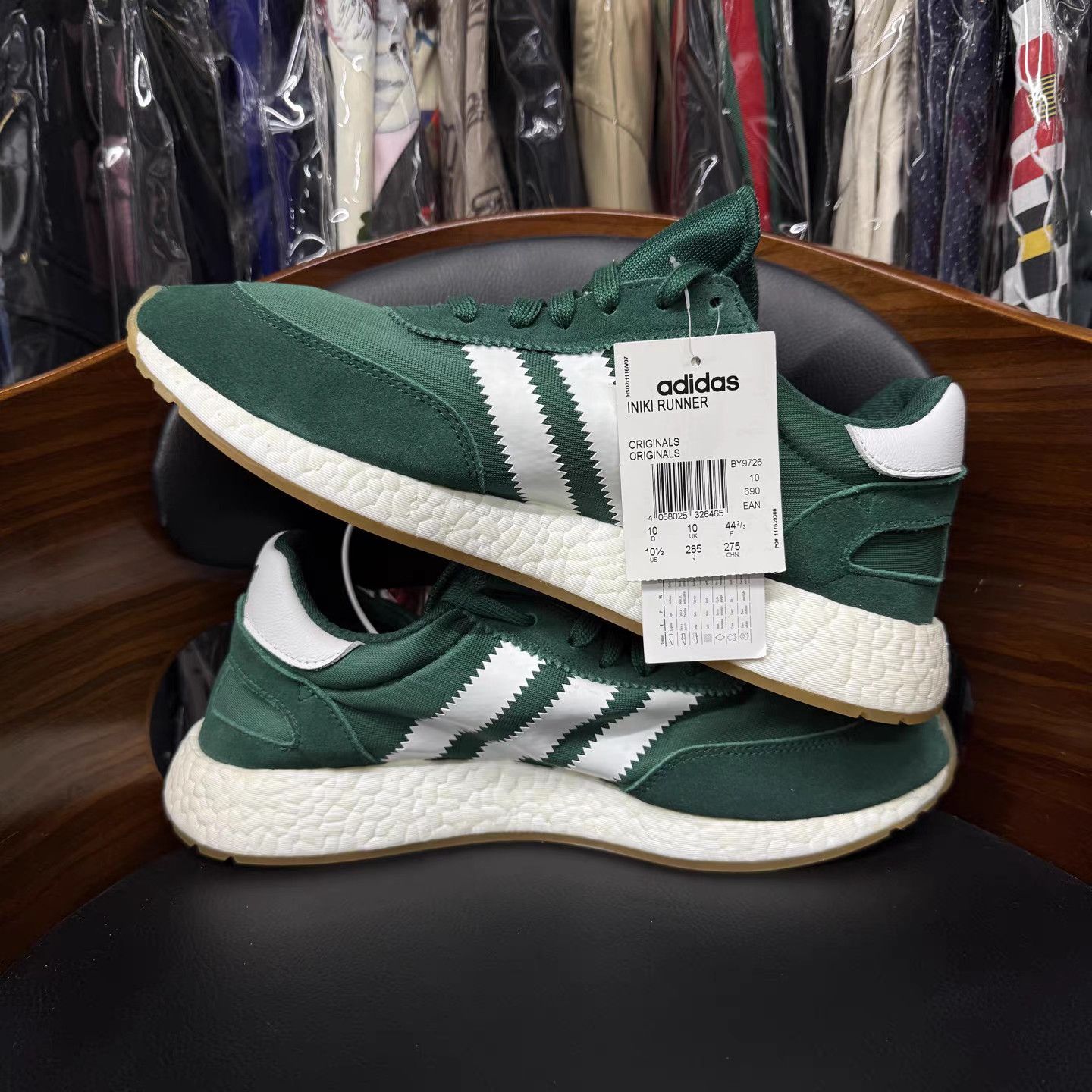 Adidas Adidas Iniki Runner Green & Teal K15 Size US 11.5 / EU 44-45 - 7 Thumbnail