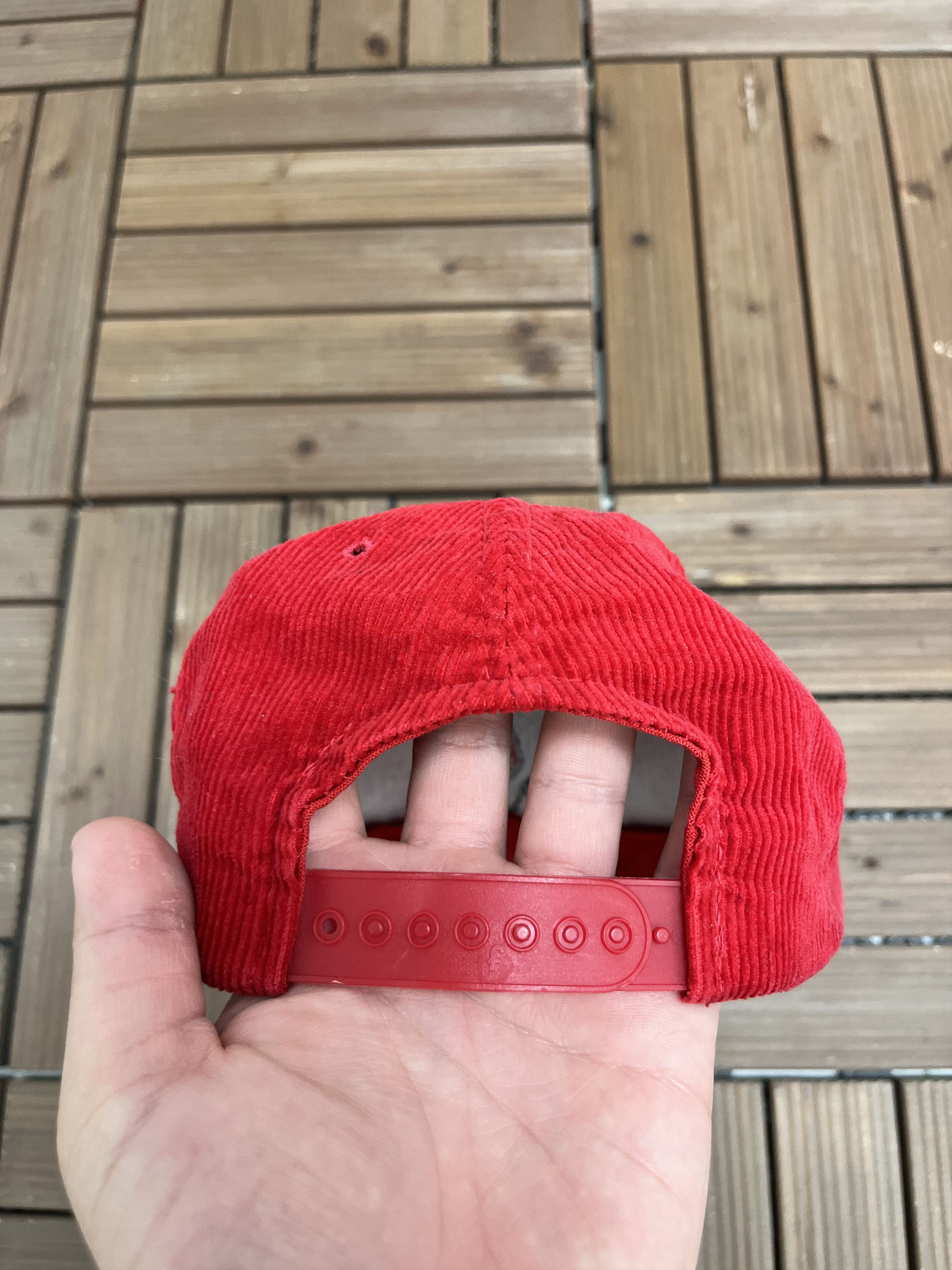 Vintage Chicago Blackhawks Corduroy Vintage Snap Back Hat Cap Size ONE SIZE - 5 Thumbnail