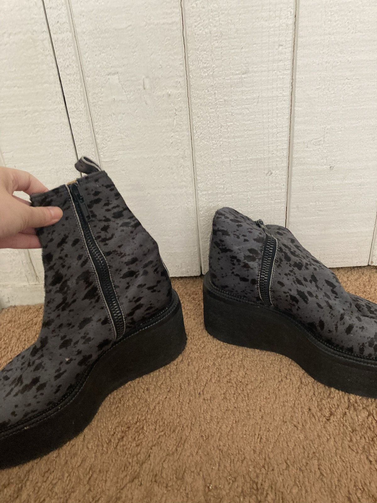 Damir Doma Damir Doma Pony Hair Platform Boots Size US 9 / IT 39 - 2 Thumbnail