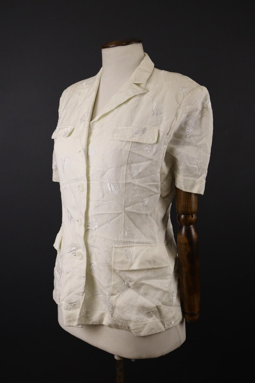 Polo Ralph Lauren Laurel by Escada Linen Floral Blouse Shirt Size 38 Size M / US 6-8 / IT 42-44 - 5 Thumbnail