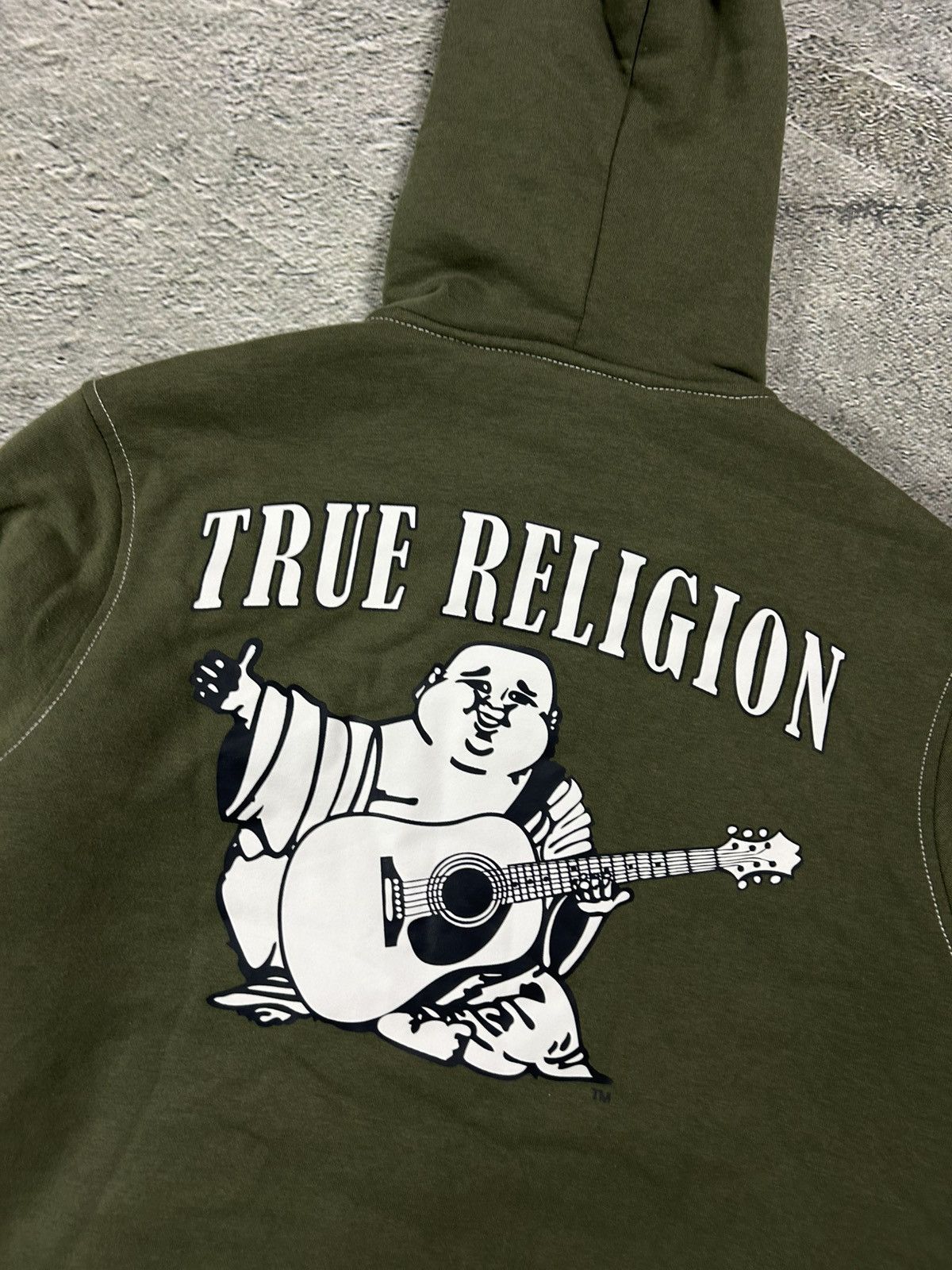 True Religion True Religion zip hoodie big logo vintage sherpa green Y2K Size US L / EU 52-54 / 3 - 8 Thumbnail