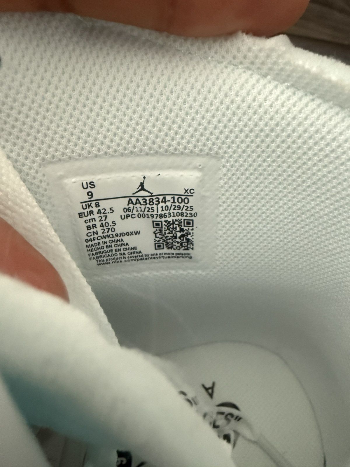 Virgil Abloh Jordan 1 Retro High Virgil Abloh Archive Alaska Size US 9 / EU 42 - 8 Thumbnail