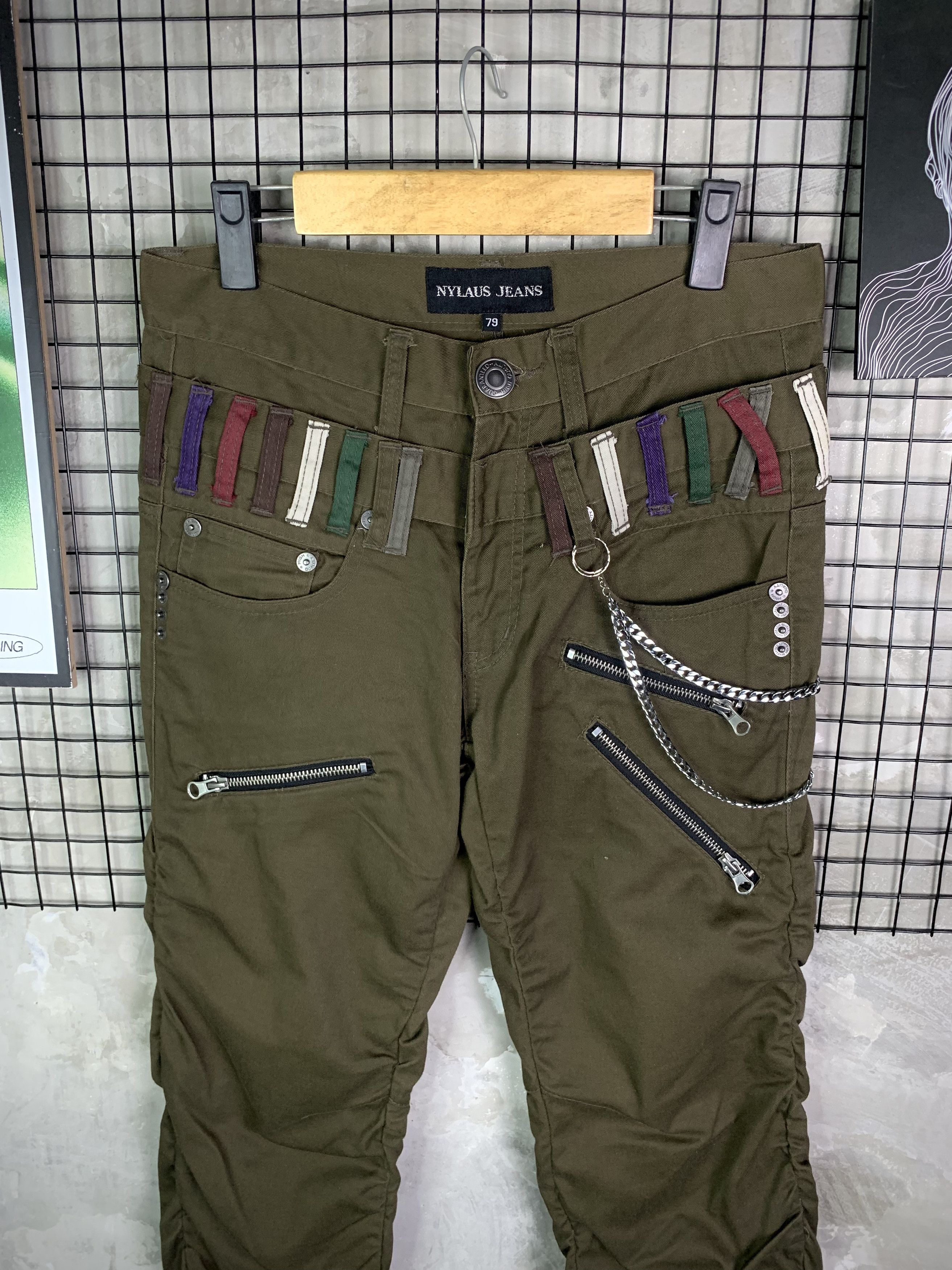 Japanese Brand Nylaus Jeans Mummy Utility Pants Size US 31 - 3 Thumbnail
