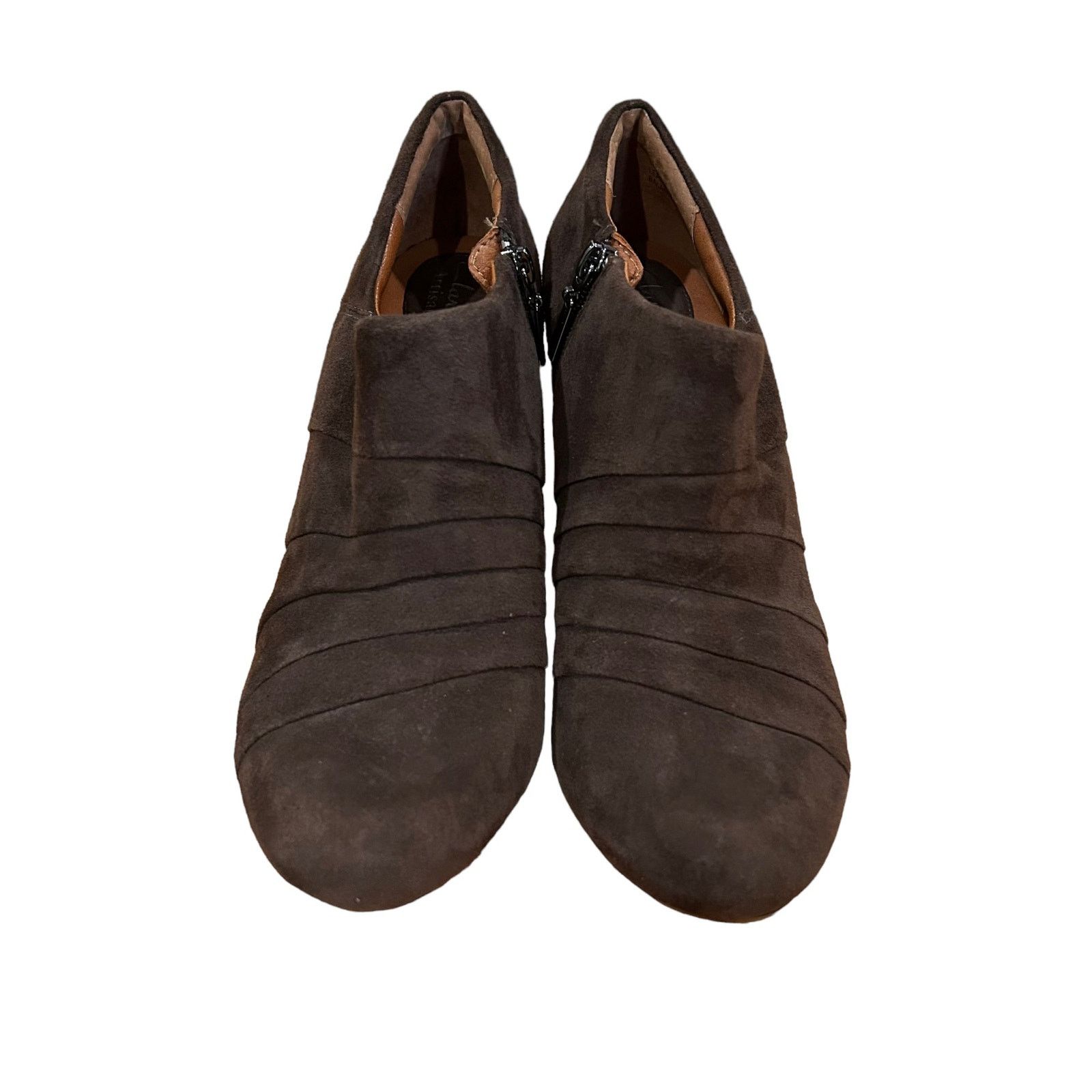 Clarks Clarks Artisan Society Gown Brown Suede Leather Booties 9.5 Size US 9.5 / IT 39.5 - 2 Thumbnail