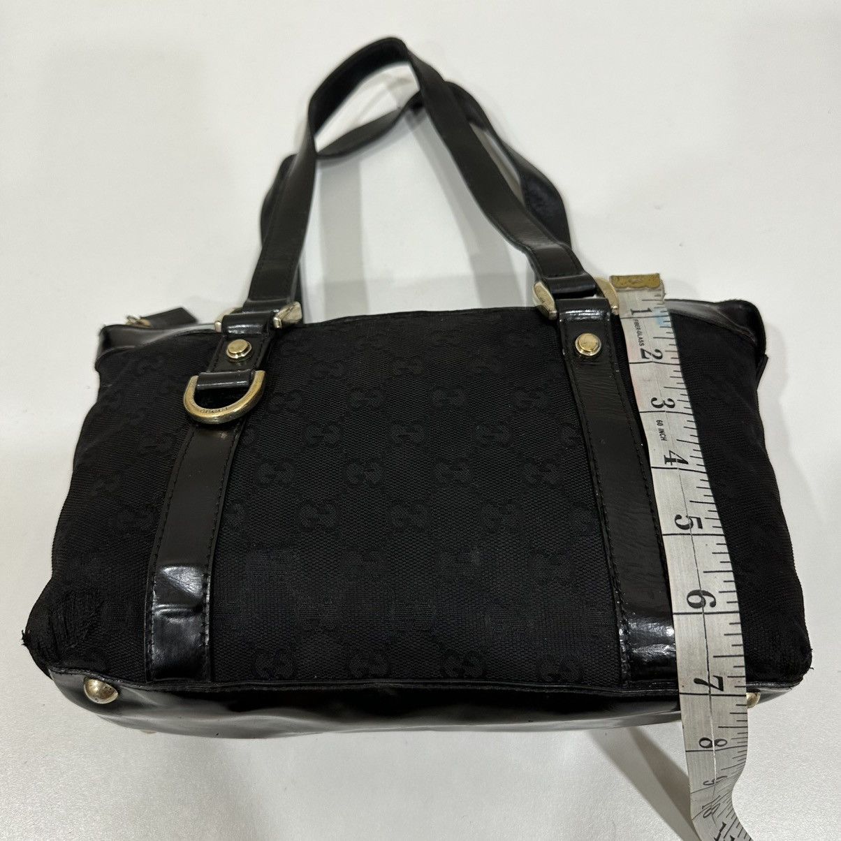 Gucci GUCCI GG CANVAS SMALL ABBEY TOTE BAG D RING 13 Size ONE SIZE - 16 Thumbnail