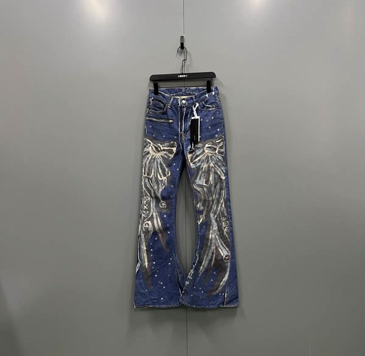 Acne Studios Acne Studios 2024M Printed Trompe-l'œil Flare Pants J41 Size US 28 / EU 44 - 1 Thumbnail