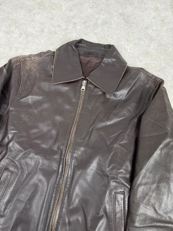 Daniele Alessandrini 2000s Daniele Alessandrini Cropped Brown Leather Jacket Size US S / EU 44-46 / 1 - 5 Thumbnail