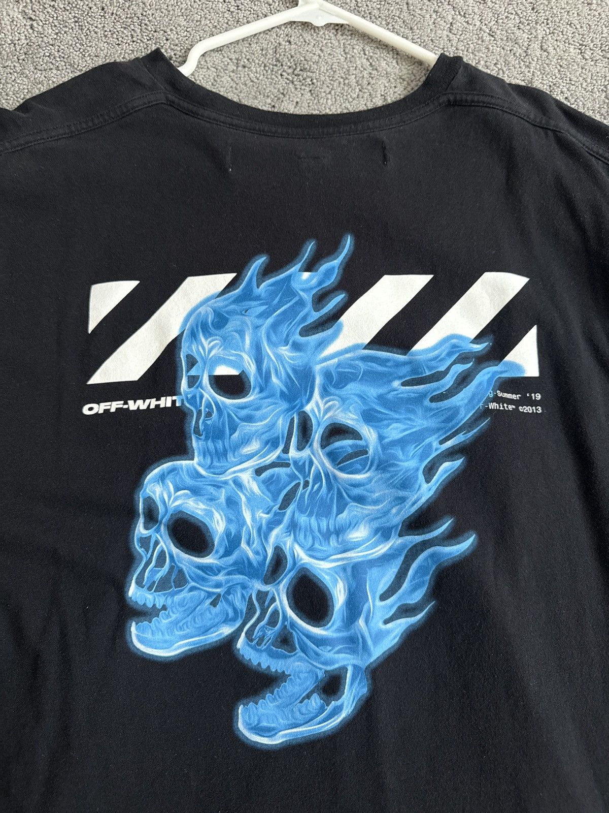 Off-White Off-White Flame Skull T Shirt Size US XS / EU 42 / 0 - 2 Thumbnail