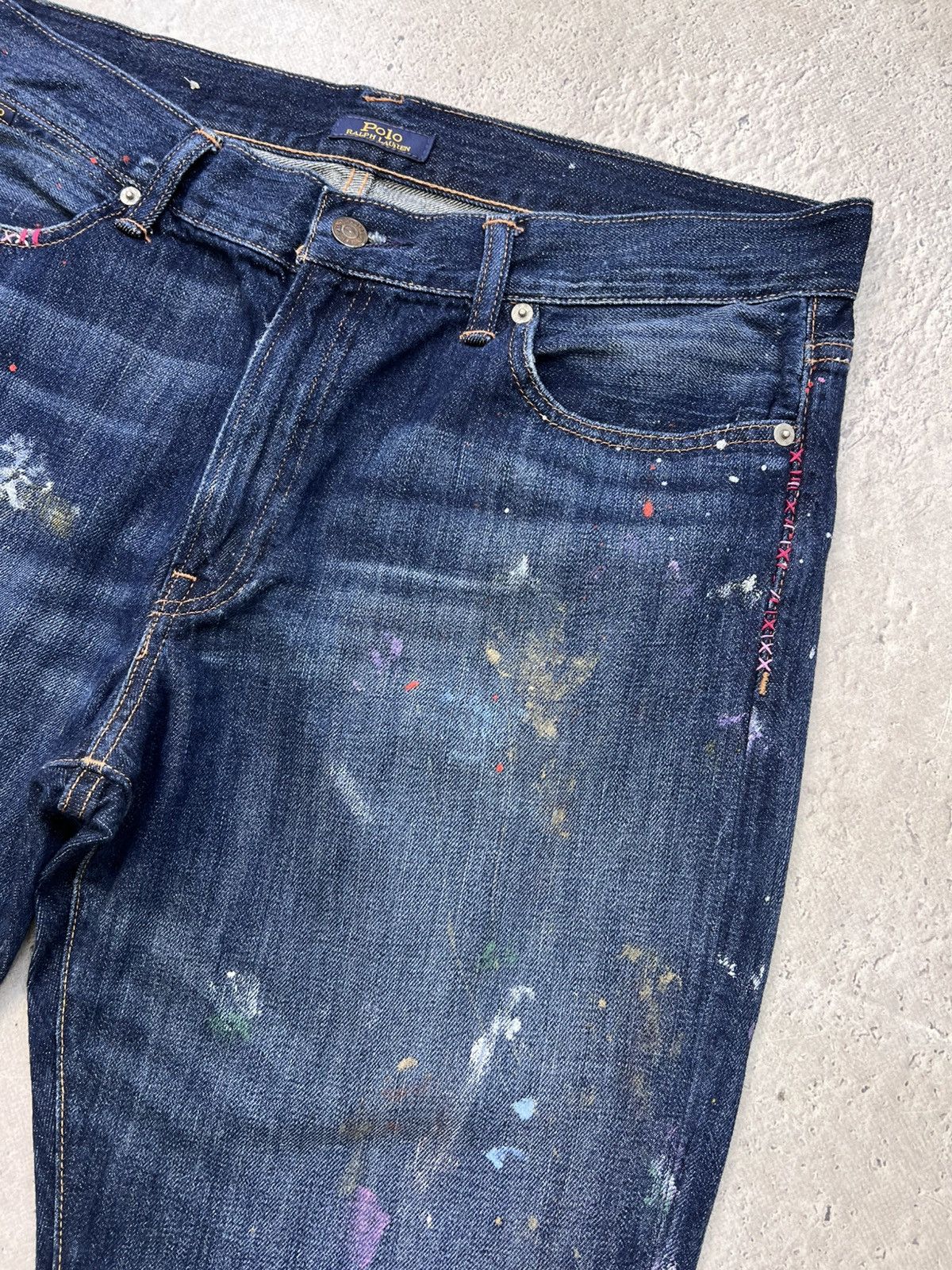 Denim & Supply Ralph Lauren × Polo Ralph Lauren × Vintage Vintage Denim & Supply RL Slim Distressed Denim Jeans 36×30 Size US 31 - 9 Thumbnail
