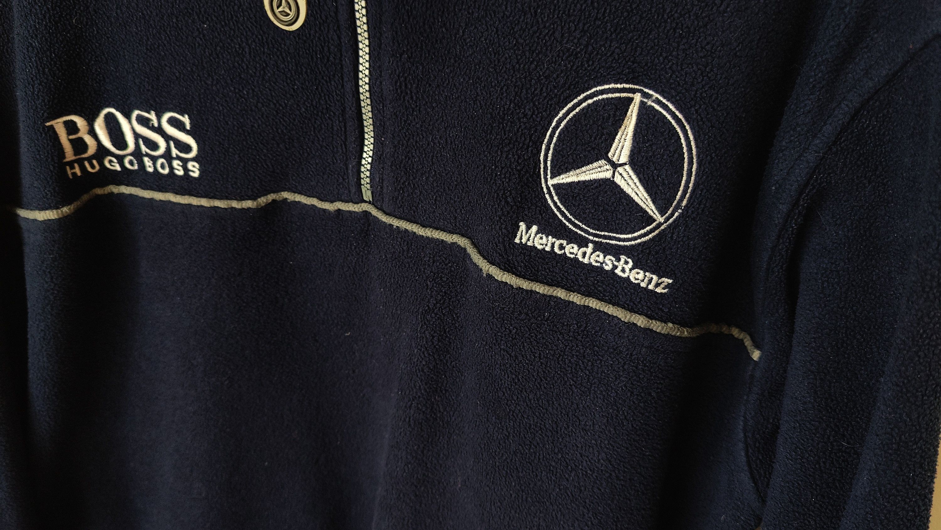 Mercedes-Benz × Vintage Vintage West x Mobil x Mercedes Benz VTG 90s Polar Fleece Size US XL / EU 56 / 4 - 13 Thumbnail