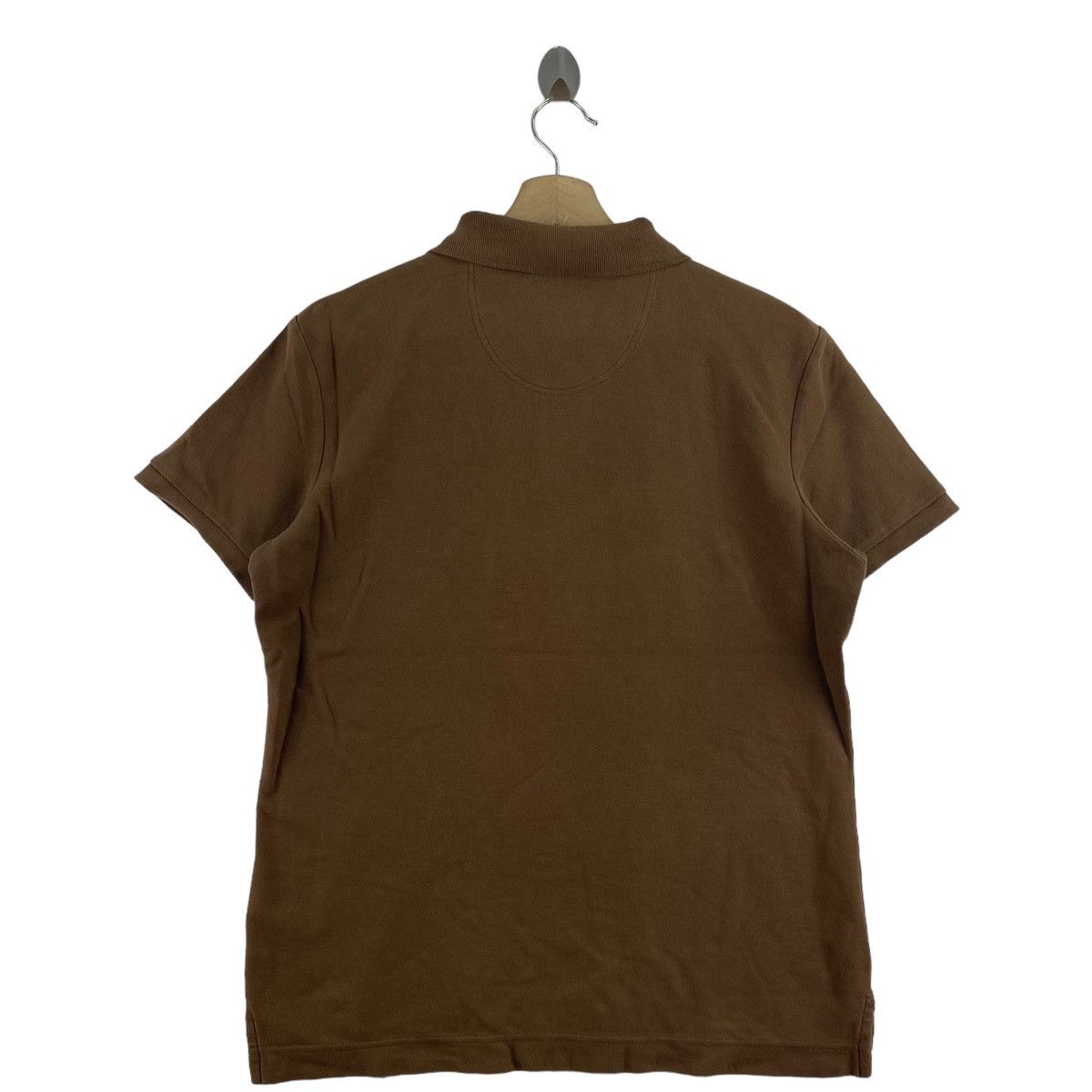 Barbour BARBOUR Small Embroidered Logo Button Up Brown Polo Shirt Size US M / EU 48-50 / 2 - 3 Thumbnail