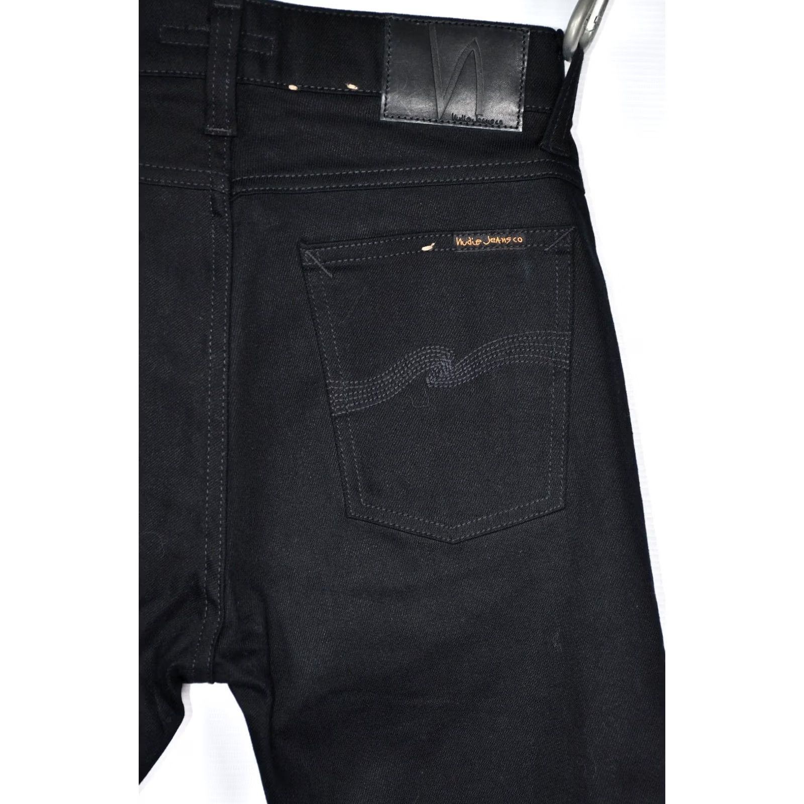Nudie Jeans NUDIE JEANS TILTED TOR DRY EVER BLACK Jeans W30/L30 Slim Regular 5-Pocket Denim Cotton Elastane Men Mens Size US 30 / EU 46 - 5 Thumbnail