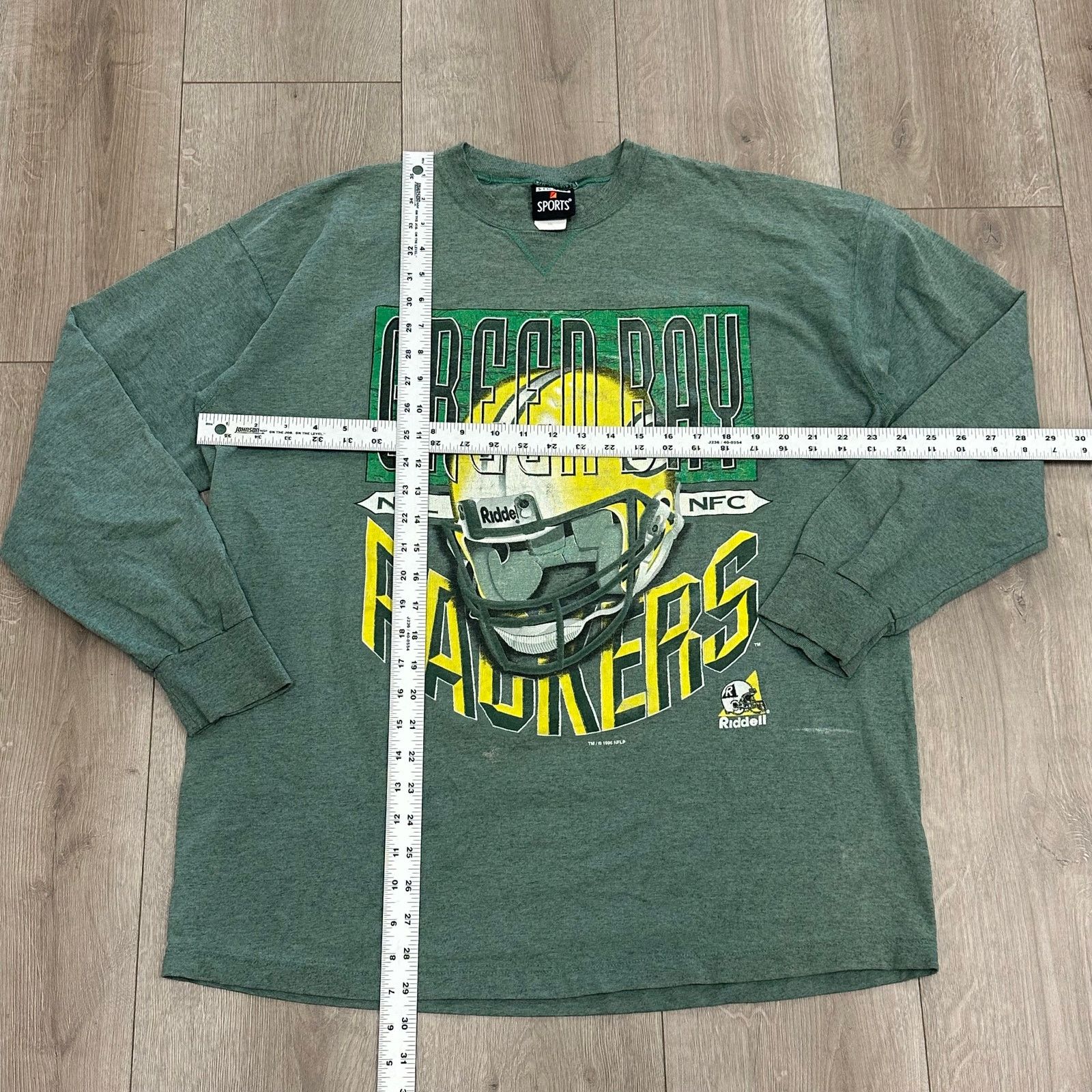 Vintage Vintage 1996 Green Bay Packers Logo Long Sleeve Shirt XXL Size US XXL / EU 58 / 5 - 6 Thumbnail