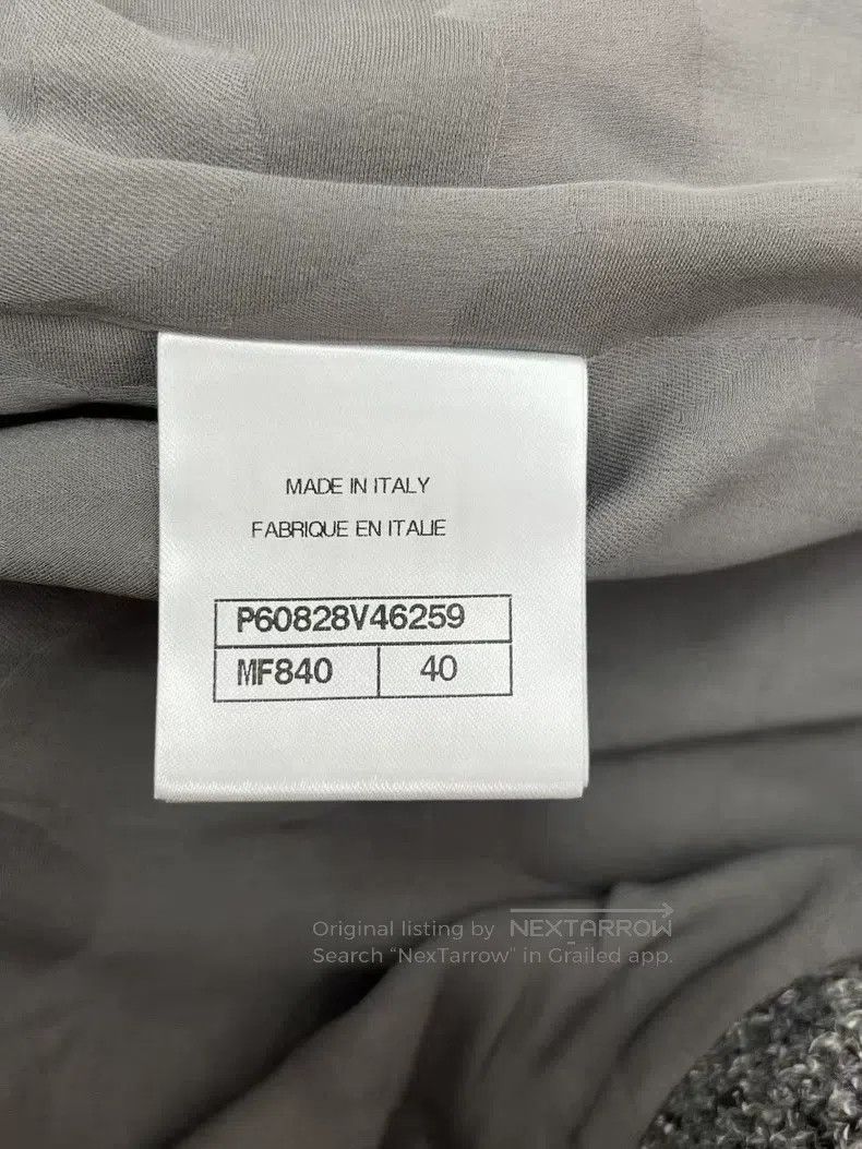 Chanel Chanel Grey tweed ruffle coat Size S / US 4 / IT 40 - 7 Thumbnail