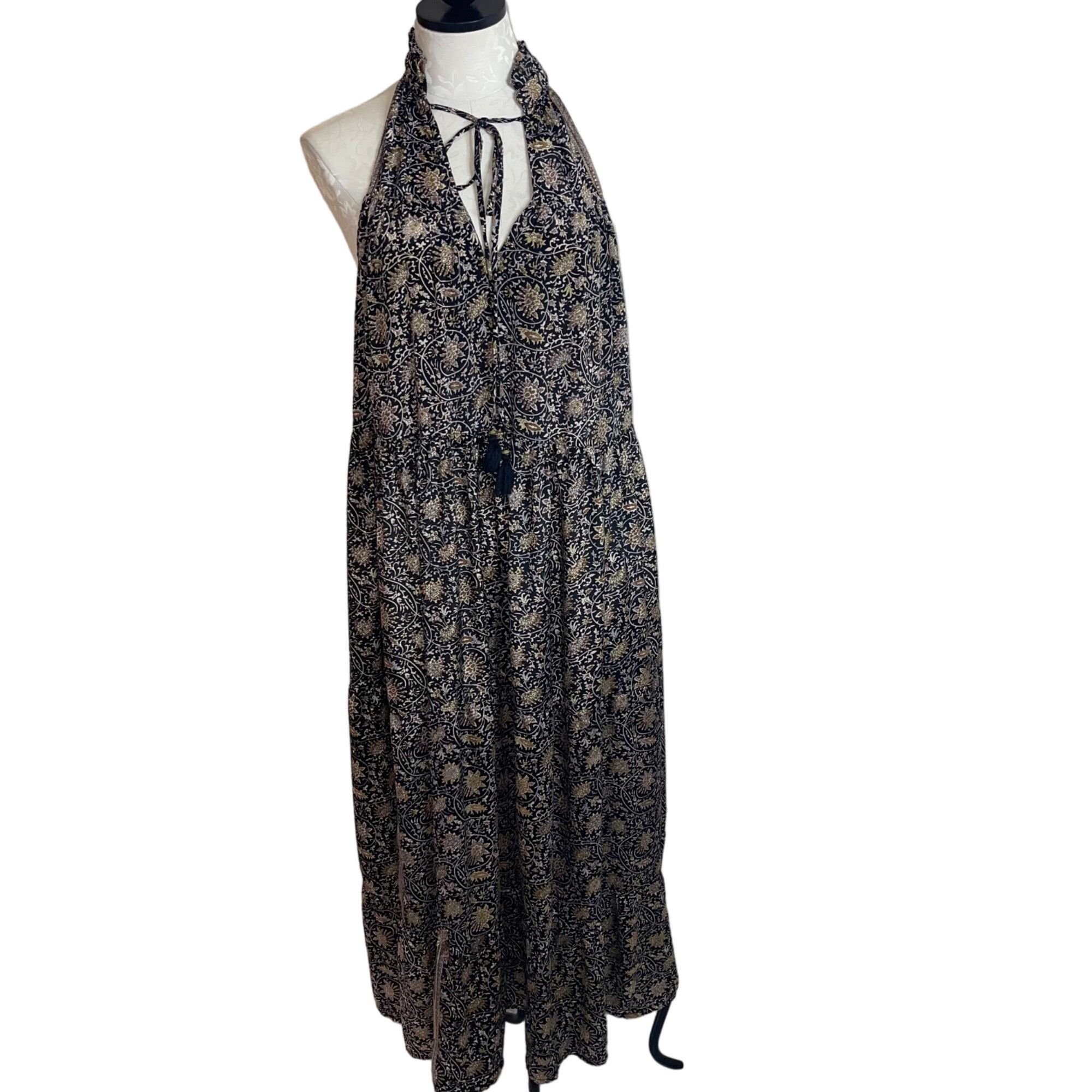 Other Paani Womens Dress Size Medium Black Boho Maxi Size M / US 6-8 / IT 42-44 - 1 Thumbnail