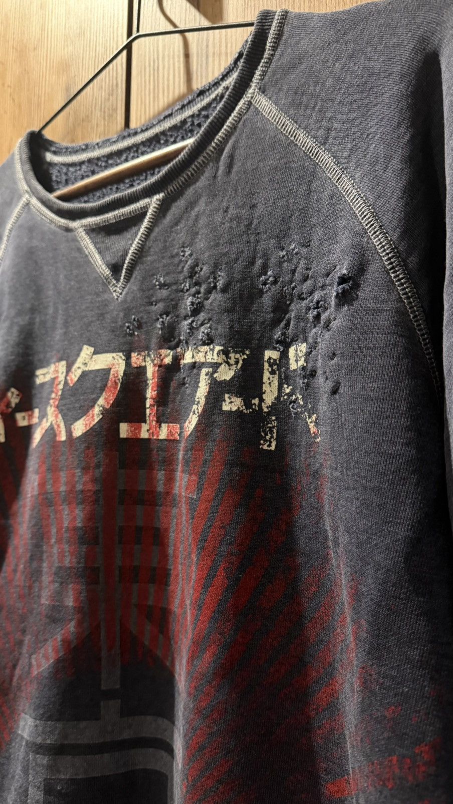 Dsquared2 DSQUARED 2 DISTRESSED JAPAN CREWNECK SWEATSHIRT Size US L / EU 52-54 / 3 - 3 Thumbnail