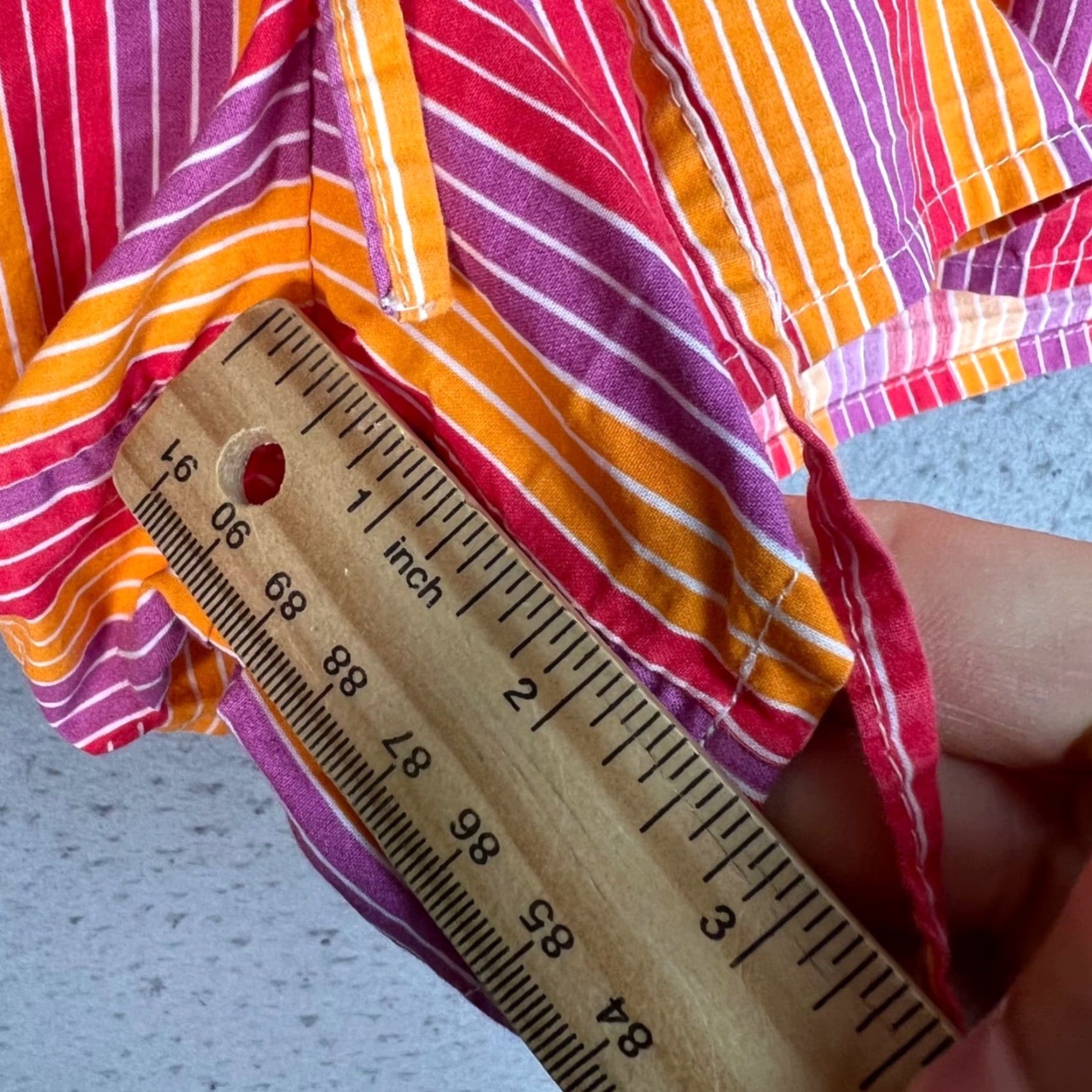 Vintage L*Space Womens XS Striped Cotton Lounge Shorts Drawstring Size 26" / US 2 / IT 38 - 7 Thumbnail