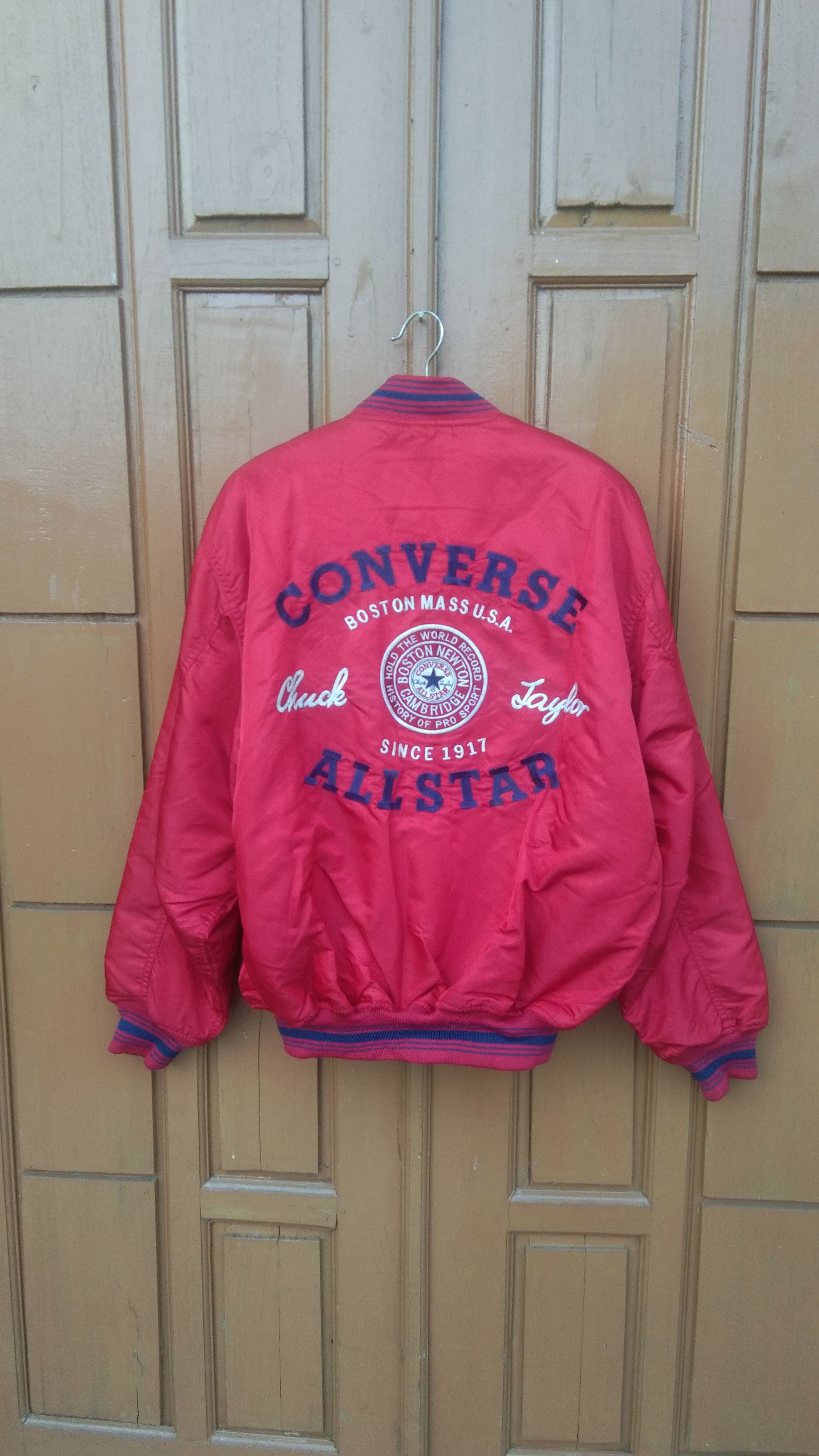 Converse × Vintage Vtg Converse varsity with hoodie jacket Size US M / EU 48-50 / 2 - 10 Thumbnail