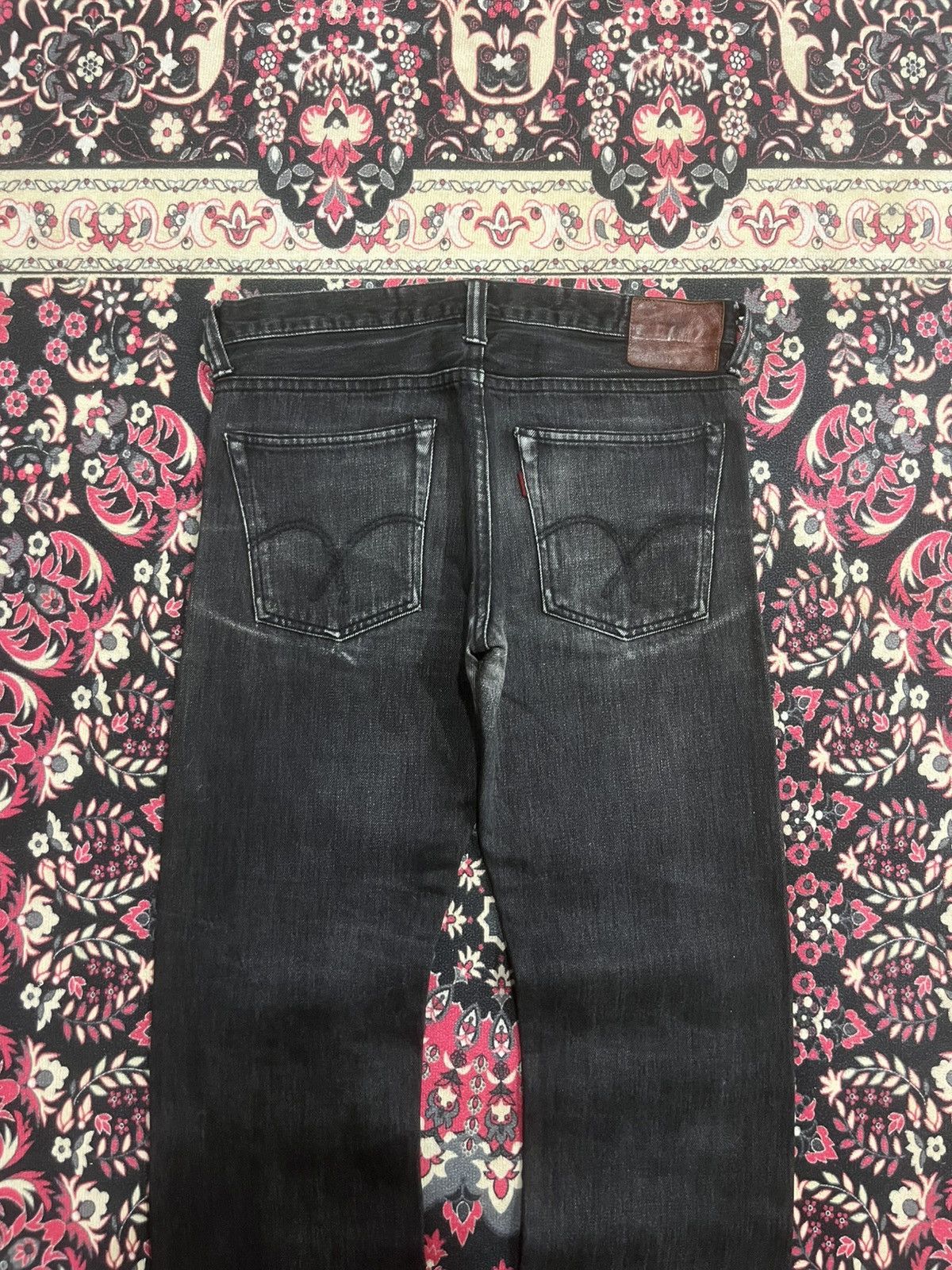 Full Count & Co. Vintage Japan Full Count & Co Black Faded Selvedge Jeans Size US 30 / EU 46 - 8 Thumbnail