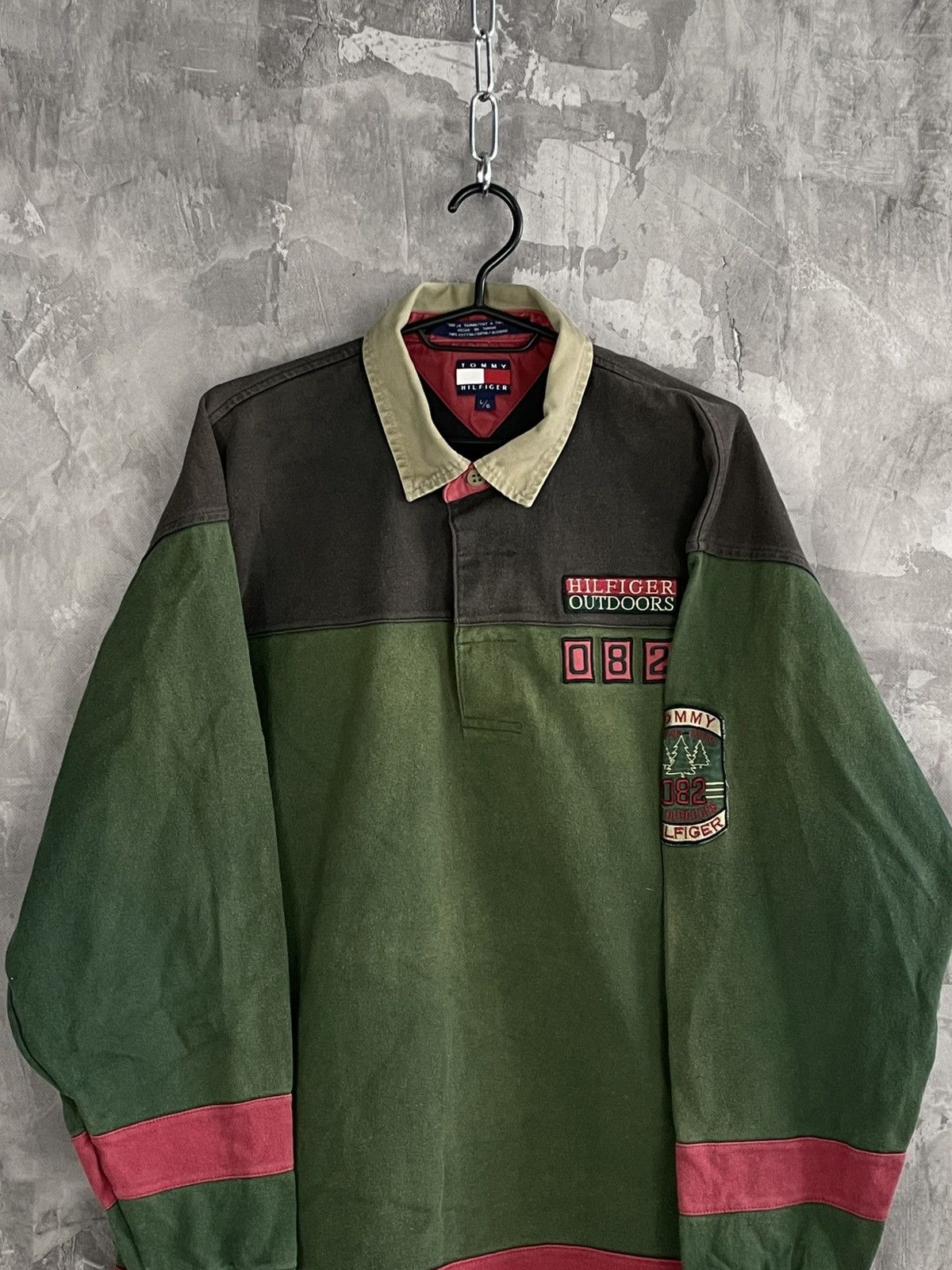 Tommy Hilfiger Vintage Tommy Hilfiger Rugby Long Sleeve Polo y2k Size US L / EU 52-54 / 3 - 2 Thumbnail