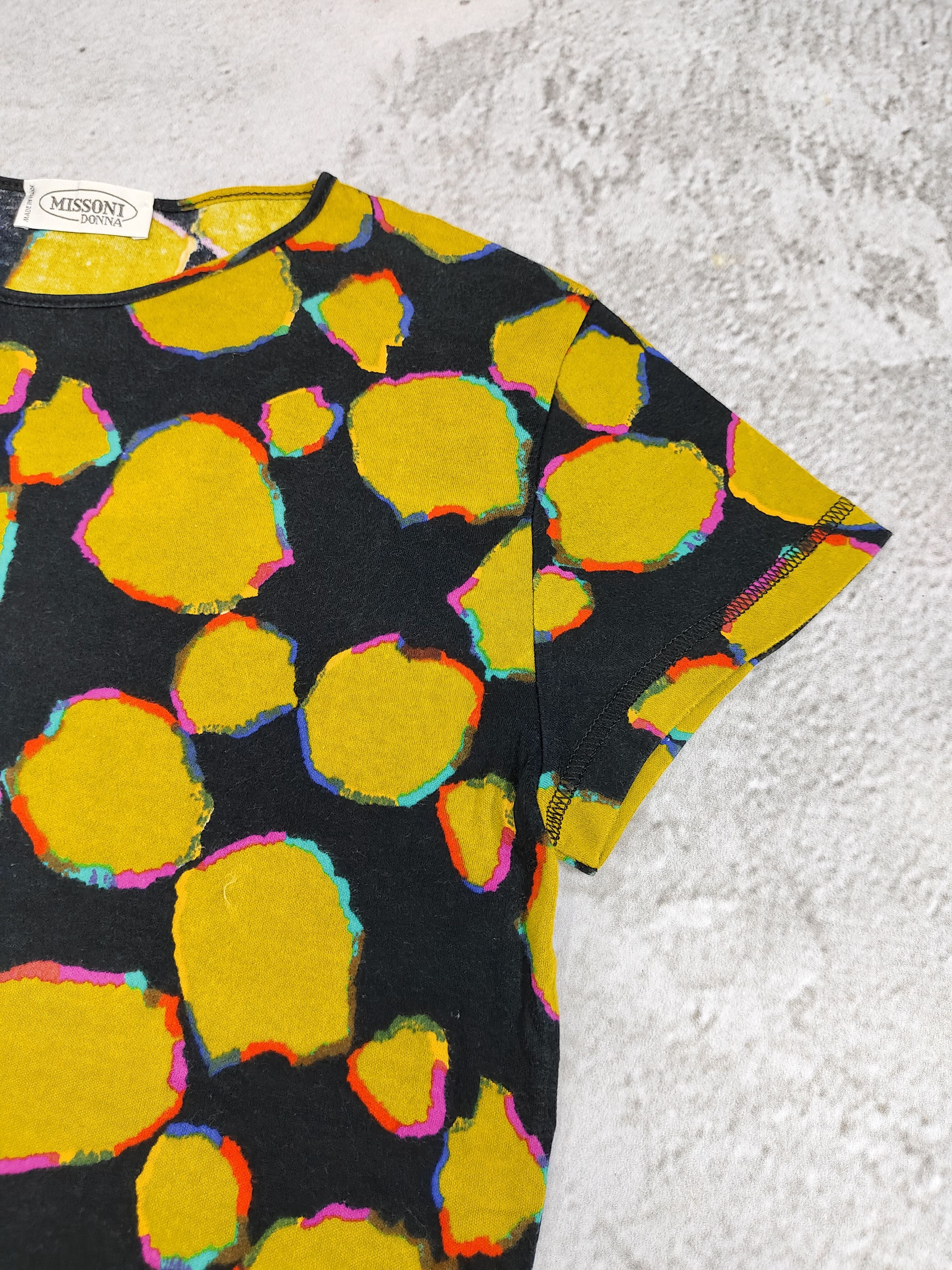 Missoni 90s Missoni Donna-Abstract Pebble Dot Multicolor Pattern Top Size M / US 6-8 / IT 42-44 - 2 Thumbnail