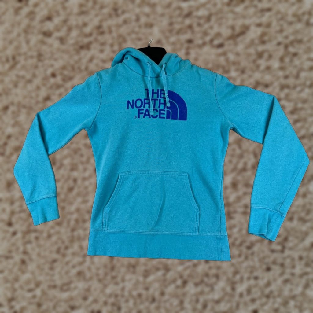 The North Face The North Face Hoodie Womens XS Blue Logo Cotton Blend READ Size XS / US 0-2 / IT 36-38 - 1 Thumbnail
