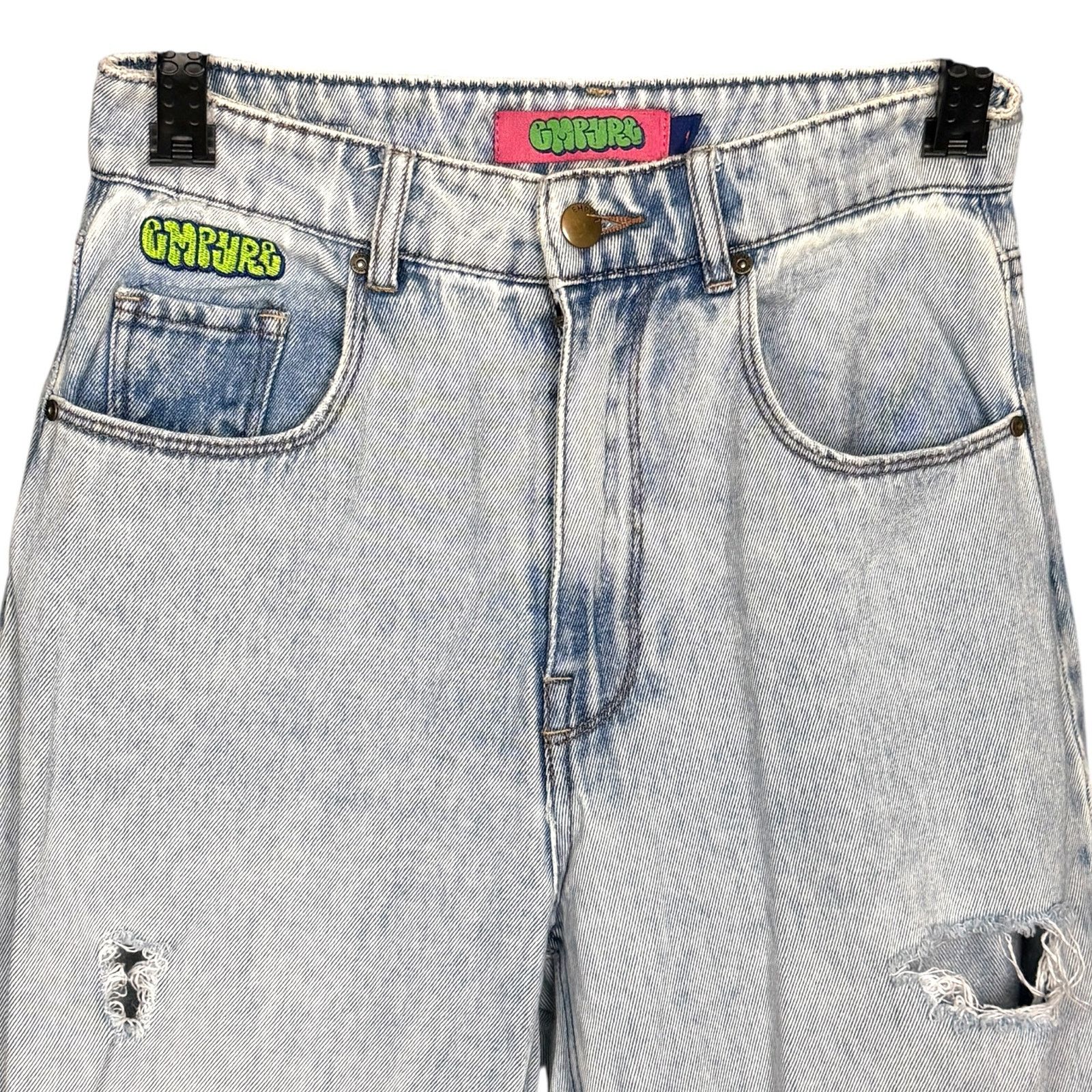 Empyre Empyre Tori Light Wash Distressed Women's 1 Jeans 27x30 Size 27" / US 4 / IT 40 - 3 Thumbnail