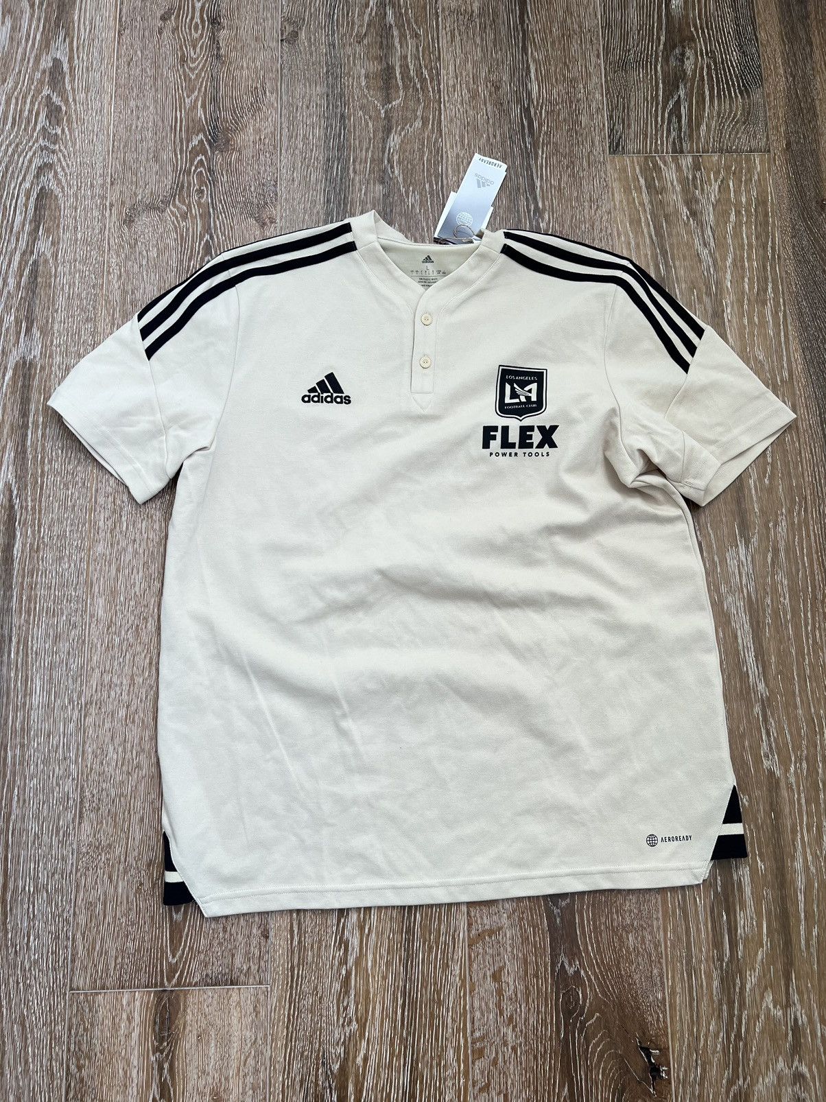 Adidas Adidas LA Football Club Aeroready henley polo shirt Size US L / EU 52-54 / 3 - 1 Thumbnail