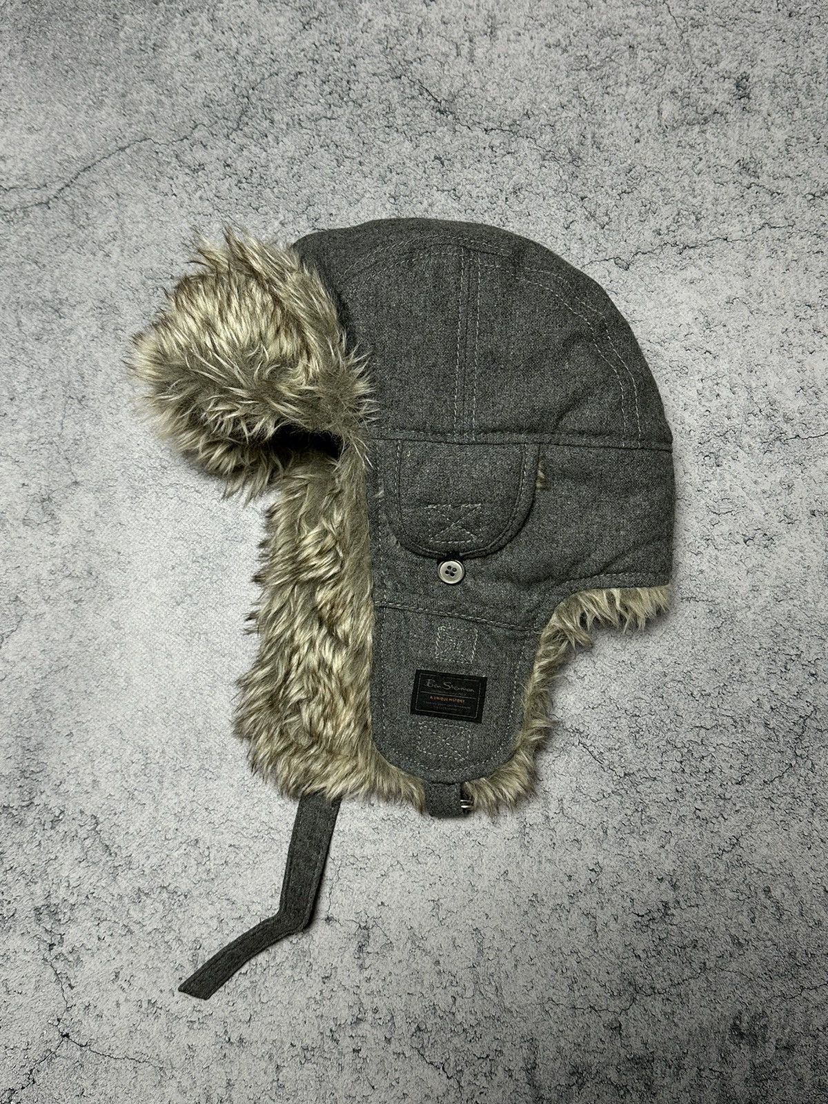 Ben Sherman Ben Sherman Y2K Fuzzy Ushanka Beanie Hat Mohair Faux Fur Size ONE SIZE - 2 Thumbnail