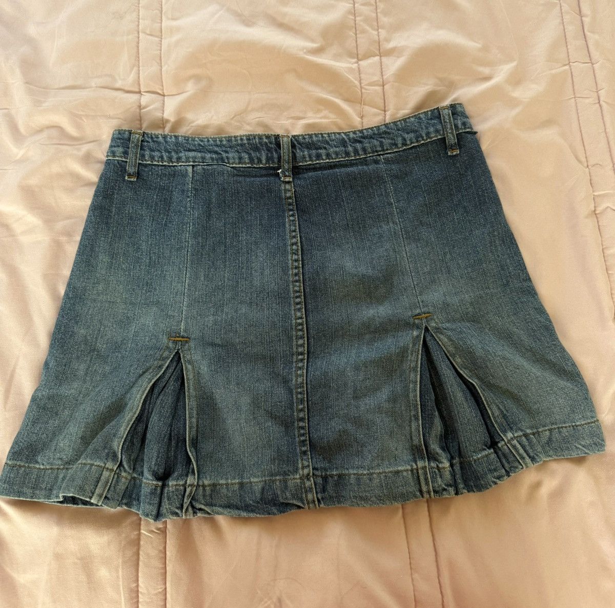 Other Vintage 90's French Denim Mini Skirt Size 26" / US 2 / IT 38 - 2 Thumbnail