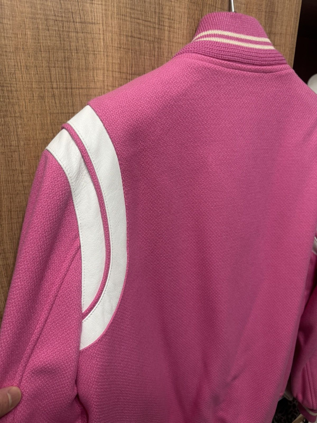 Saint Laurent Paris Saint Laurent pink teddy varsity jacket EU 50 Size US M / EU 48-50 / 2 - 13 Thumbnail