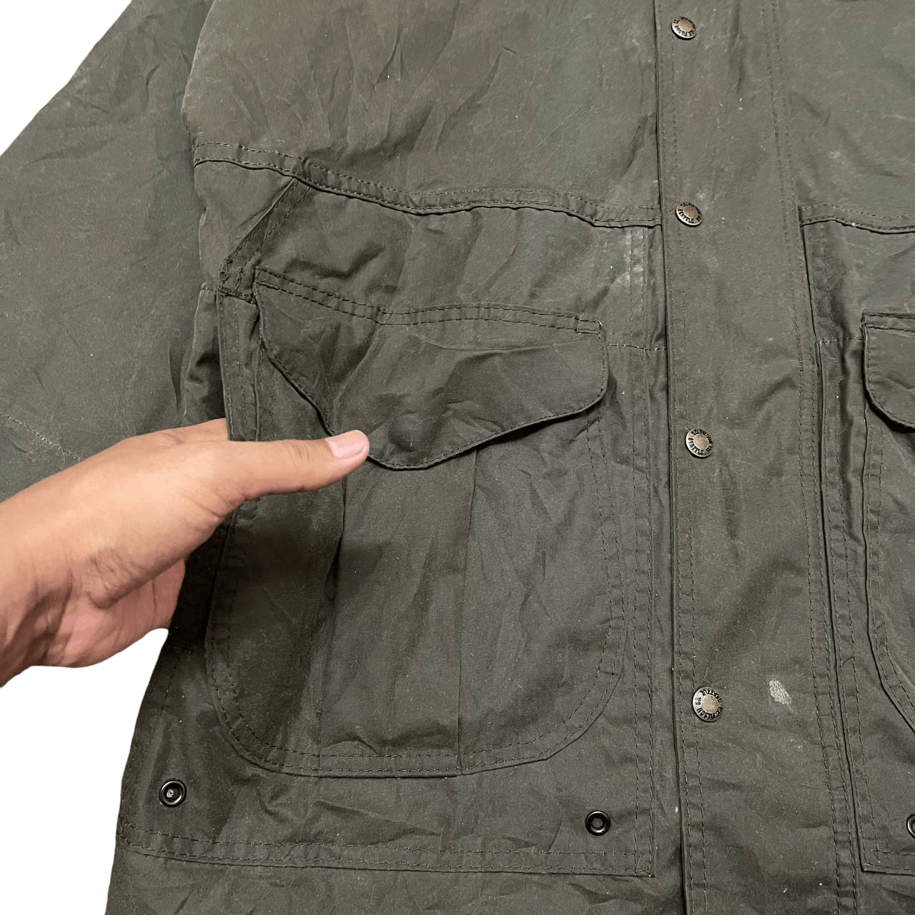 Filson Vintage CC Filson Co Waxed Hooded Jacket Parka Size US S / EU 44-46 / 1 - 5 Thumbnail