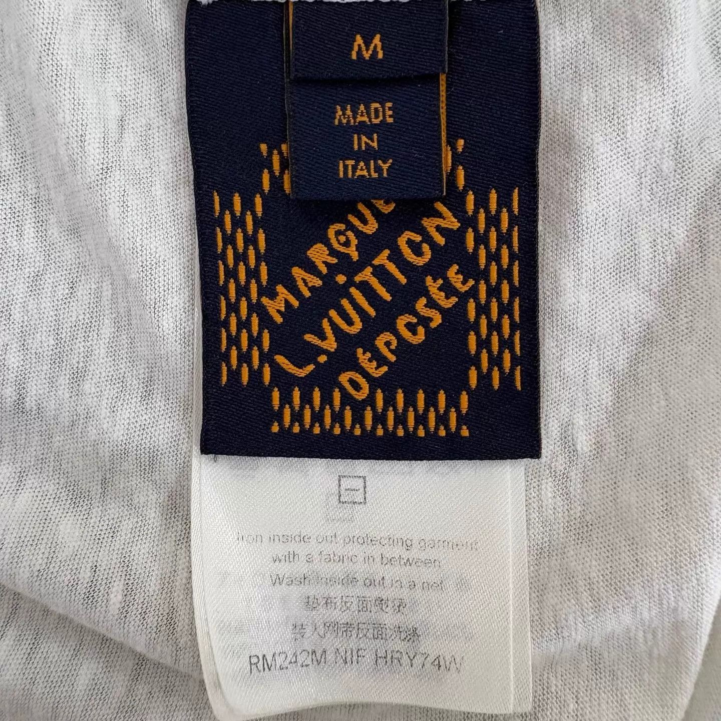 Louis Vuitton LV 1854 Western Scene Rivet Crystal Logo White SL Tee Size US M / EU 48-50 / 2 - 4 Thumbnail