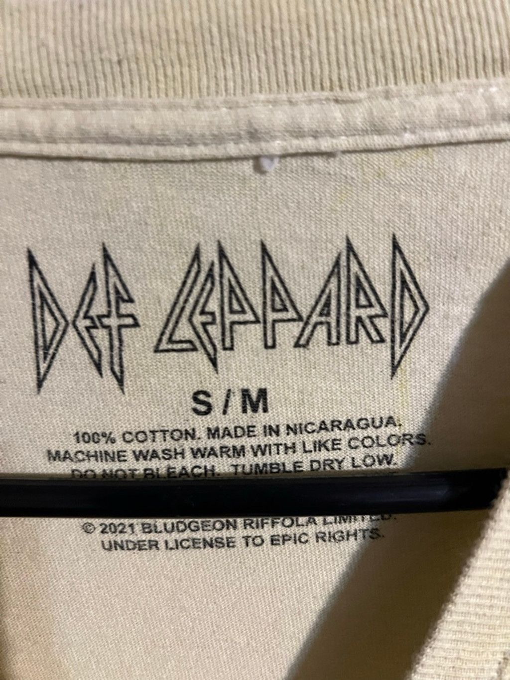 Def Leppard Men's Def Leppard Pyromania Yellow Green Short Sleeve Tee S Size US S / EU 44-46 / 1 - 3 Thumbnail