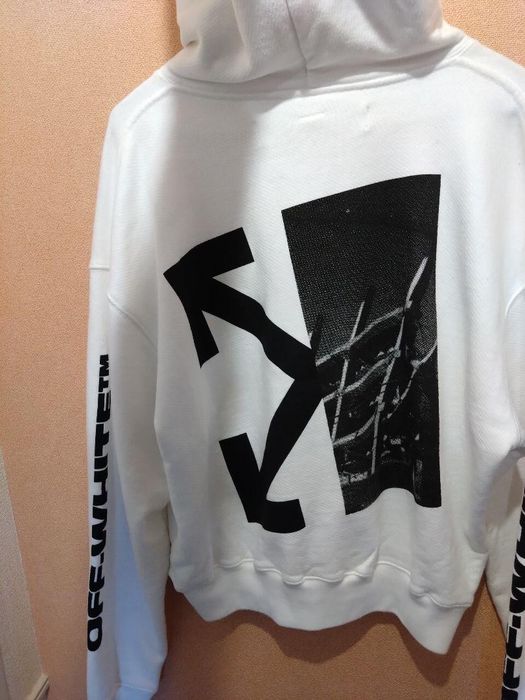 Off white split online hoodie