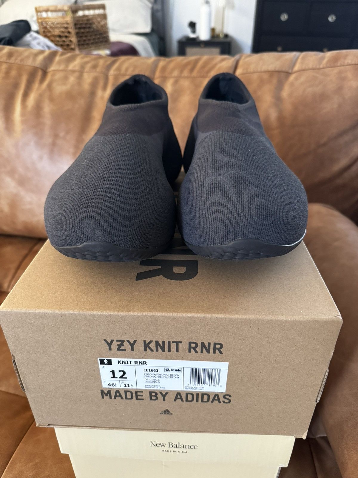 Adidas Yeezy Knit RNR Fade Onyx | Grailed