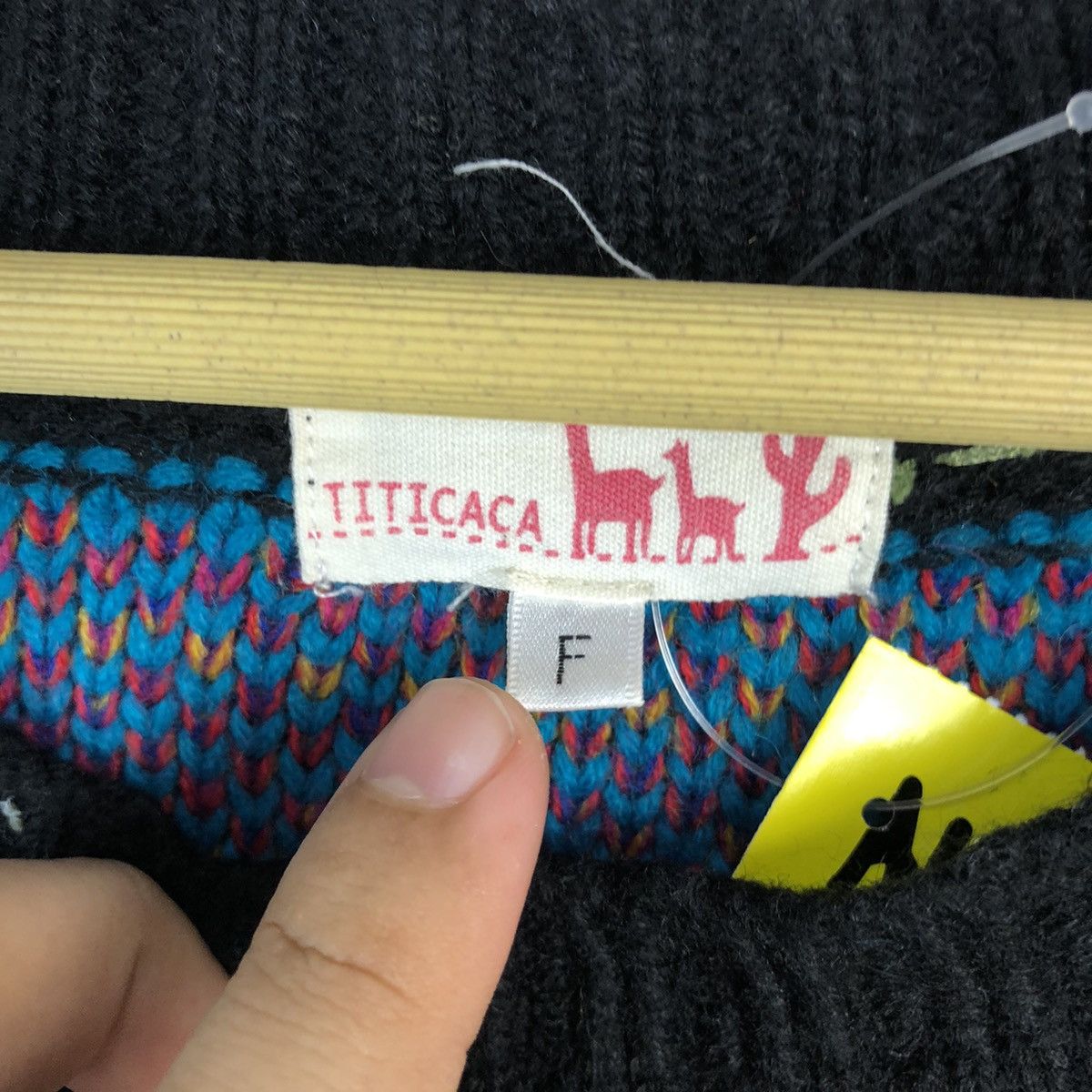 Japanese Brand Titi Caca stripe art vintage Blue Knitwear sweatshirt #A417 Size L / US 10 / IT 46 - 10 Thumbnail